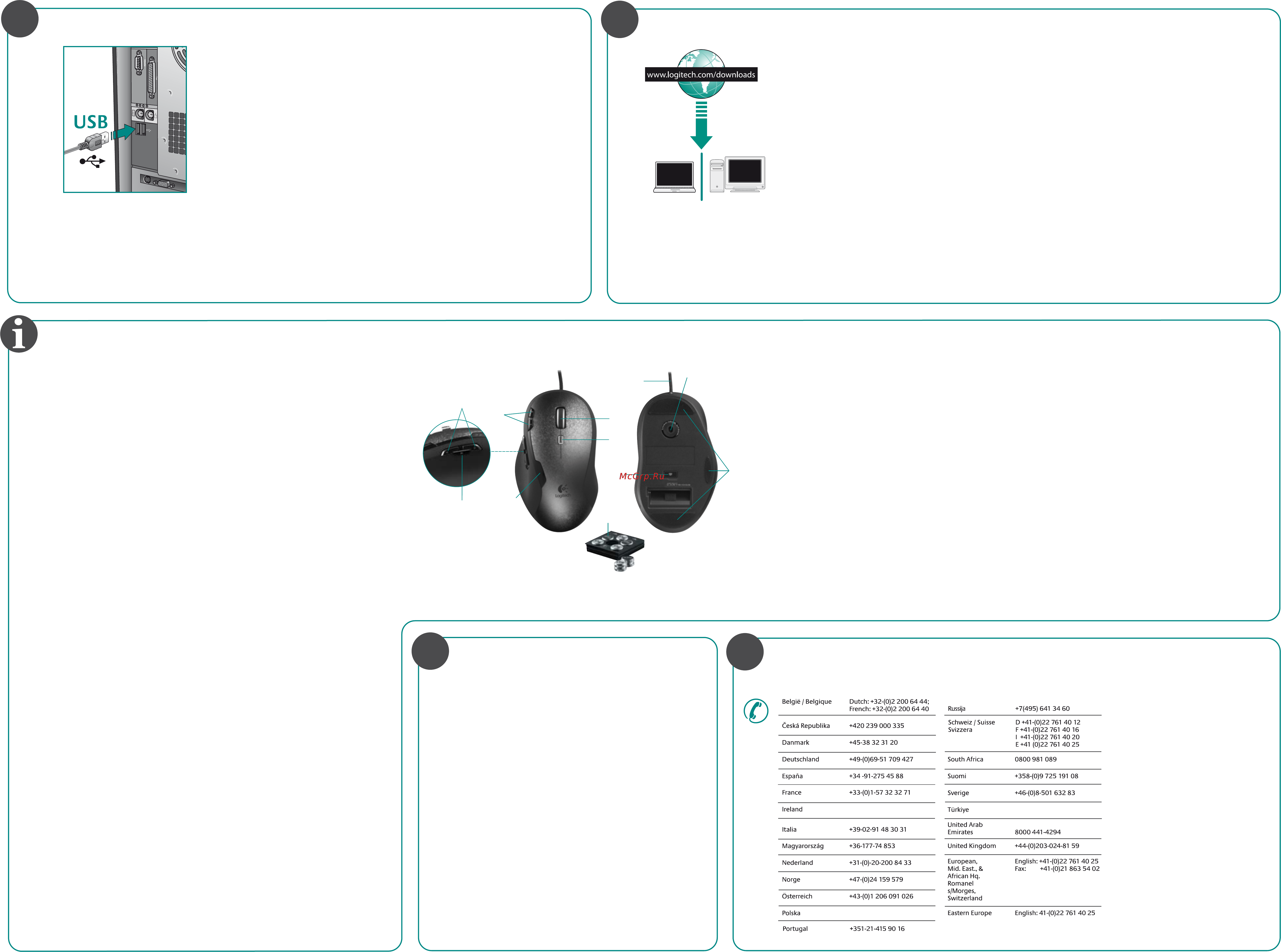 Logitech G500 [2/2] Www logitech com support