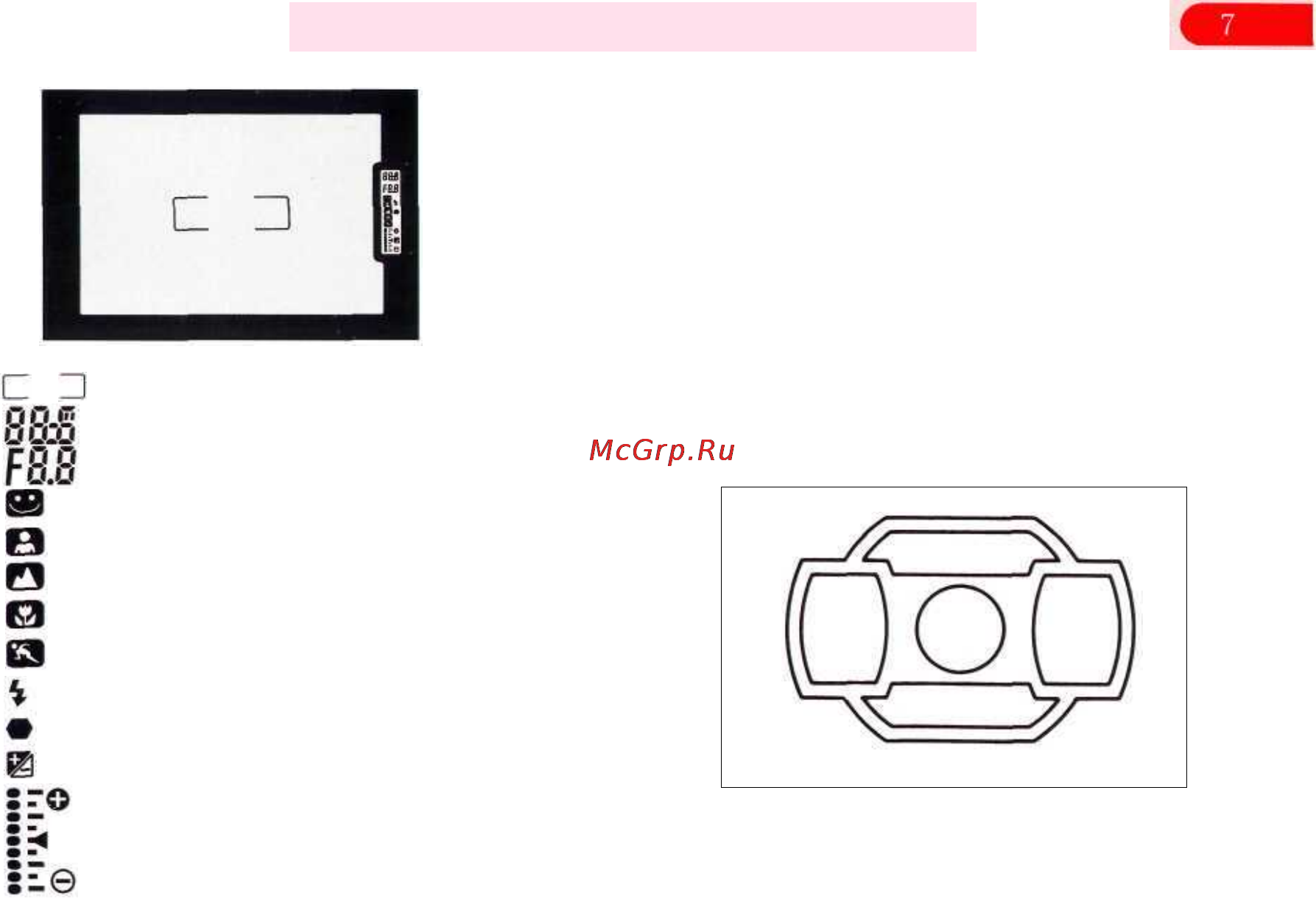 Pentax PMZ 10 [11/101] Индикация в видоискателе