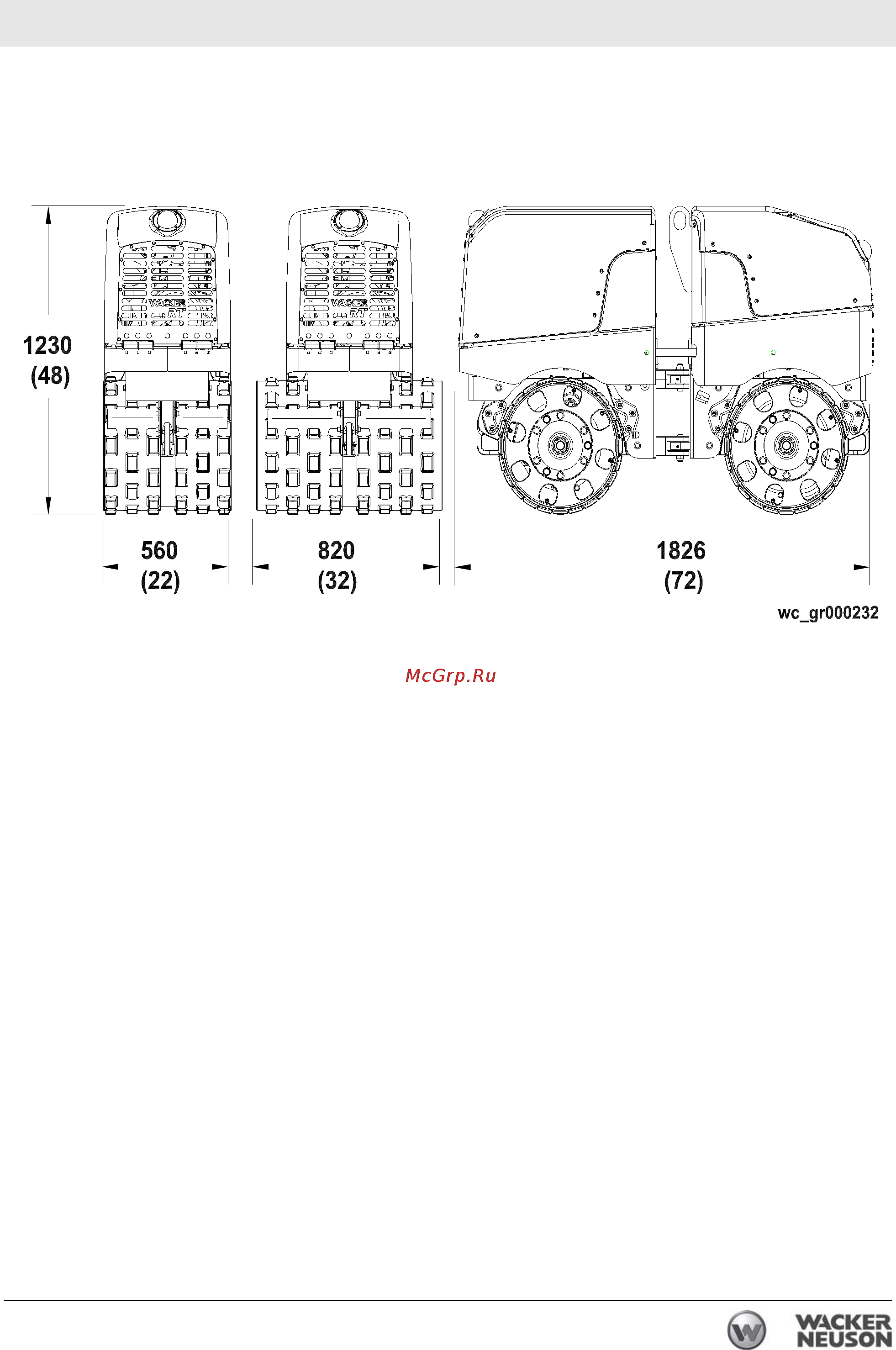 Wacker Neuson RT 82 SC 2 0009025 [121/122] Ñîîòâåòñòâèå ò²åáîâàíèøì ²àäèàöèîííîé áåçîïàñíîñòè