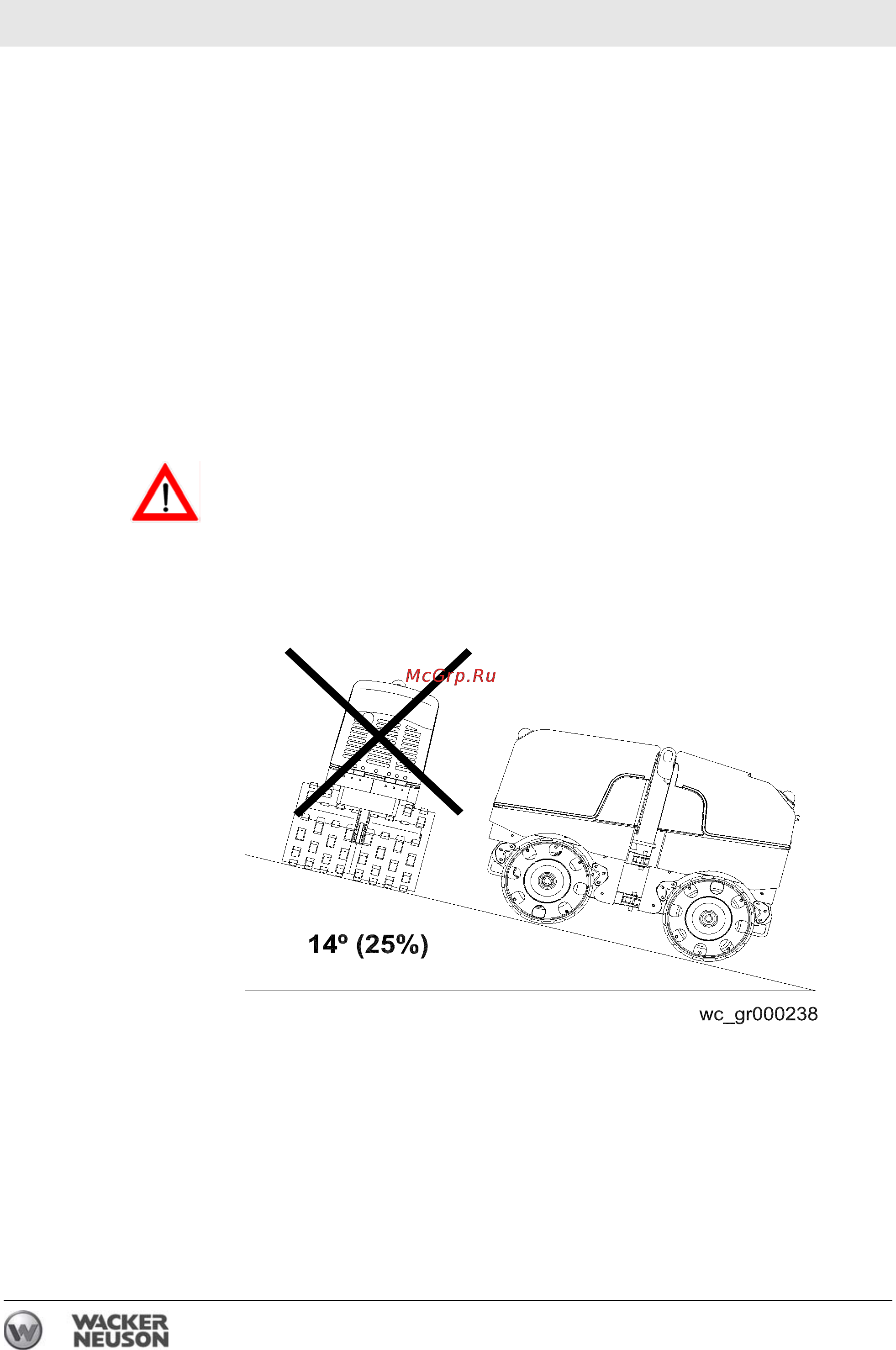 Wacker Neuson RT 82 SC 2 0009025 [62/122] Ãàáîòà íà ñêëîíàõ