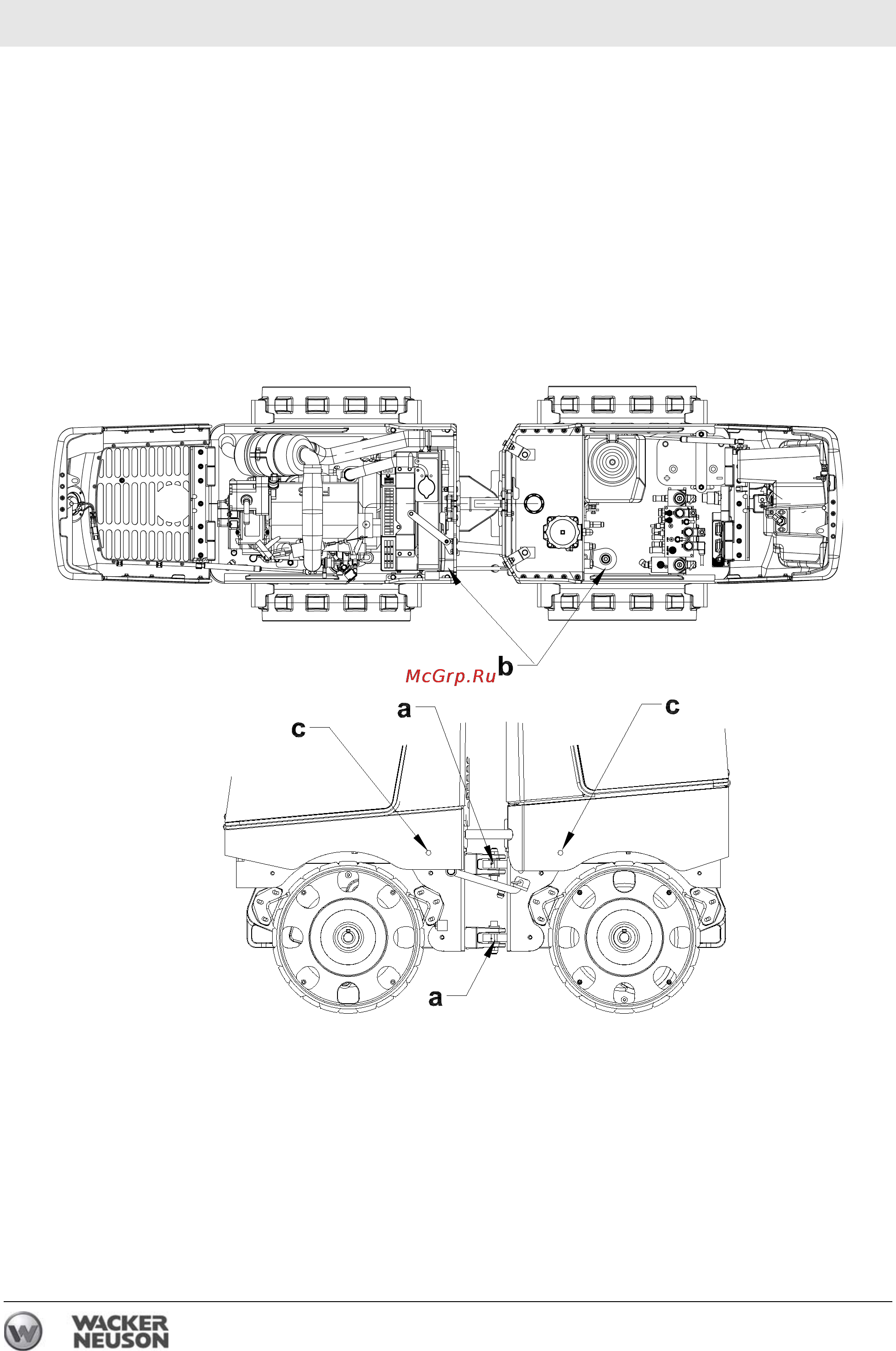 Wacker Neuson RT 82 SC 2 0009025 [88/122] Ñî ëåíåííûé øà²íè² öèëèíä² ²óëåâîãî ìåõàíèçìà è øà²íè²û êàïîòà