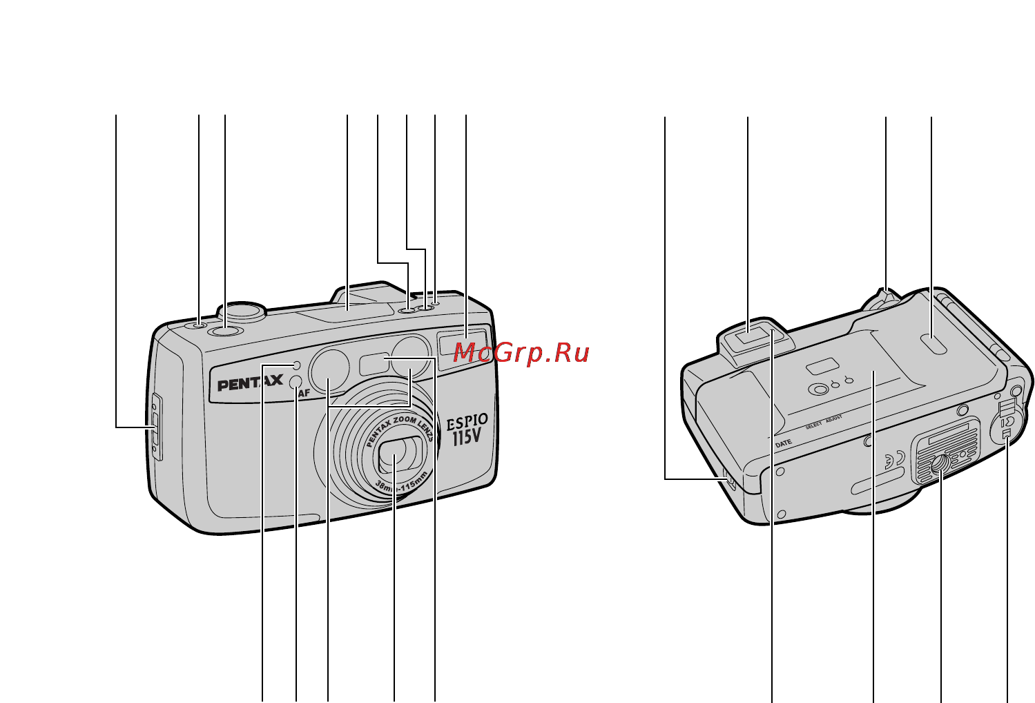 Pentax Espio 115V Инструкция по эксплуатации онлайн [2/192] 24751