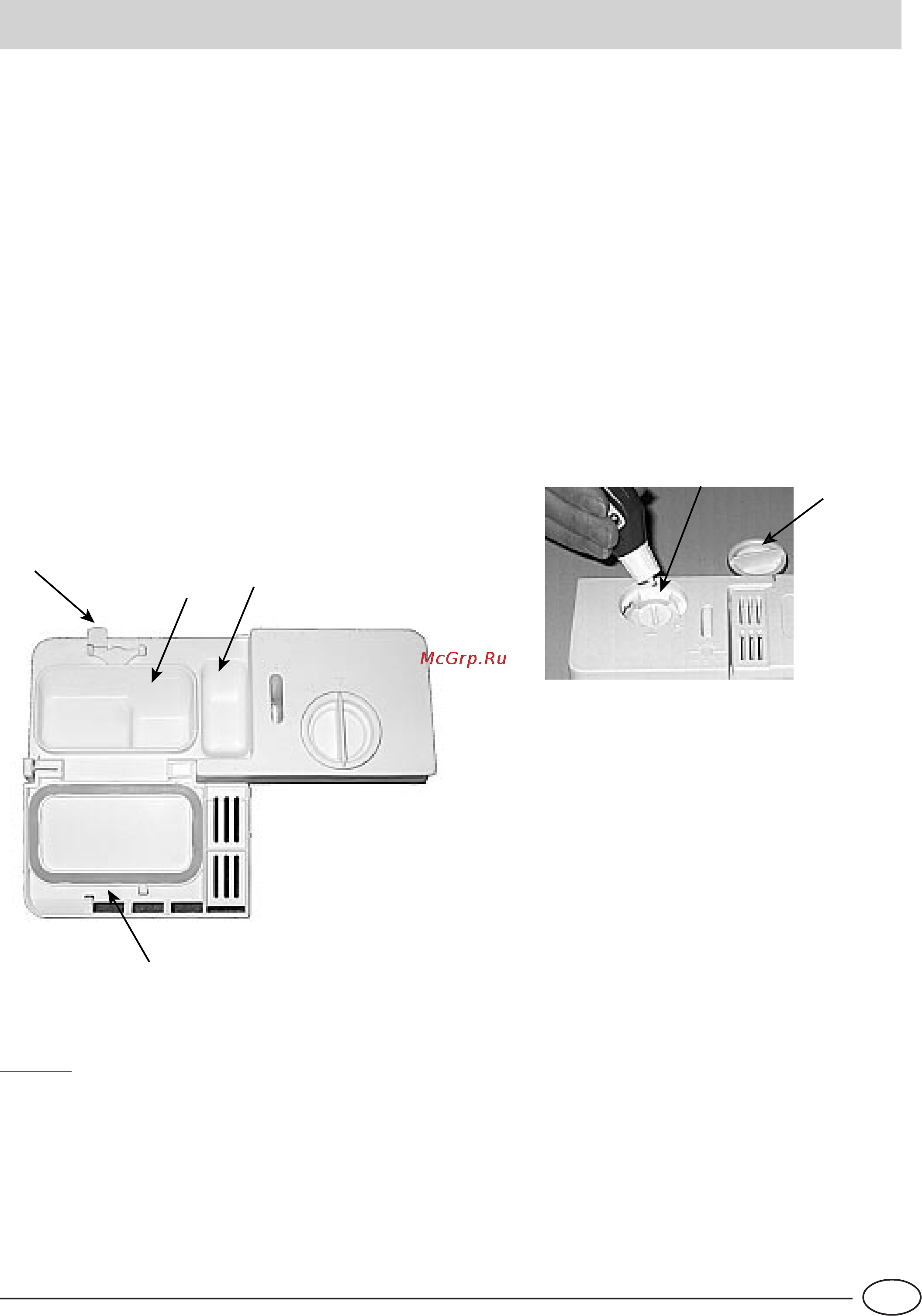 Indesit IDE 44 EU [61/80] Detergente y abrillantador