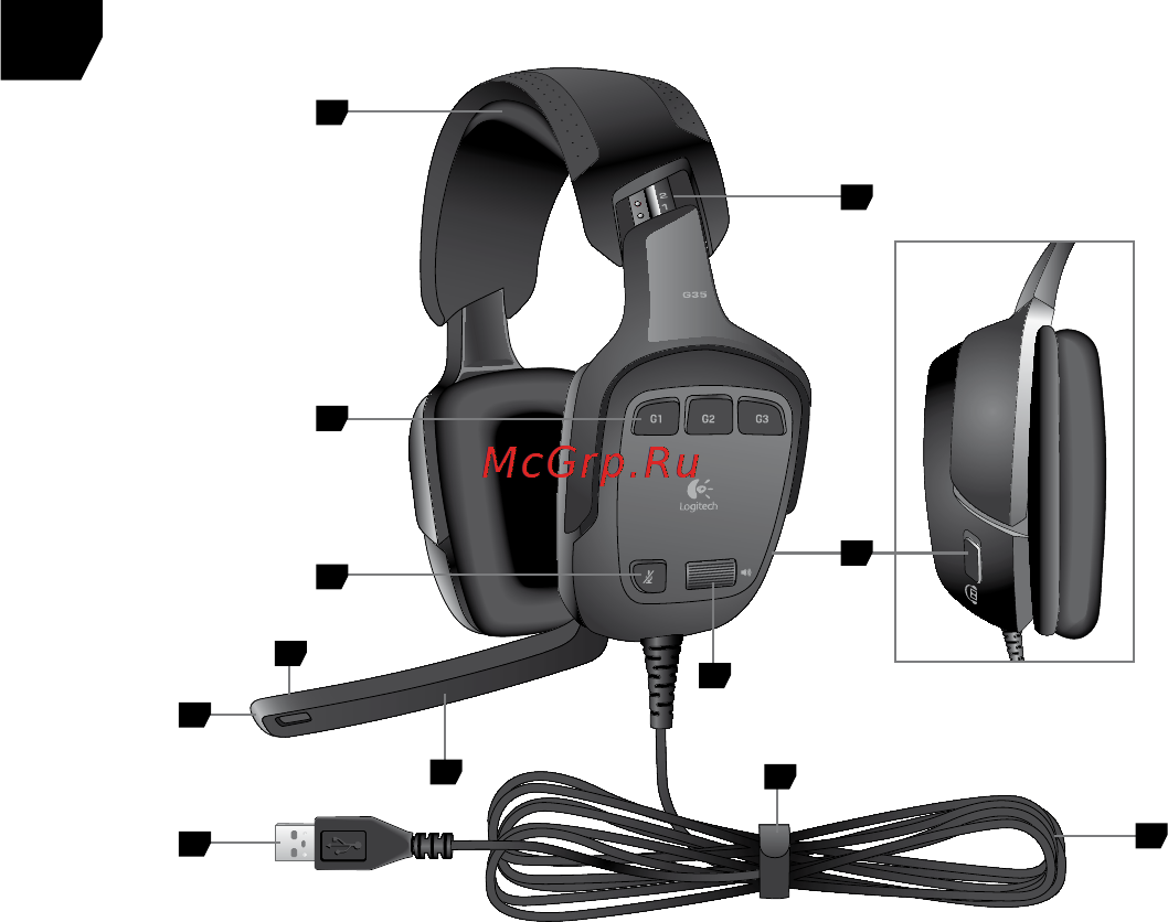 Logitech G35 (981-000117) Инструкция по эксплуатации онлайн [4/8] 24765