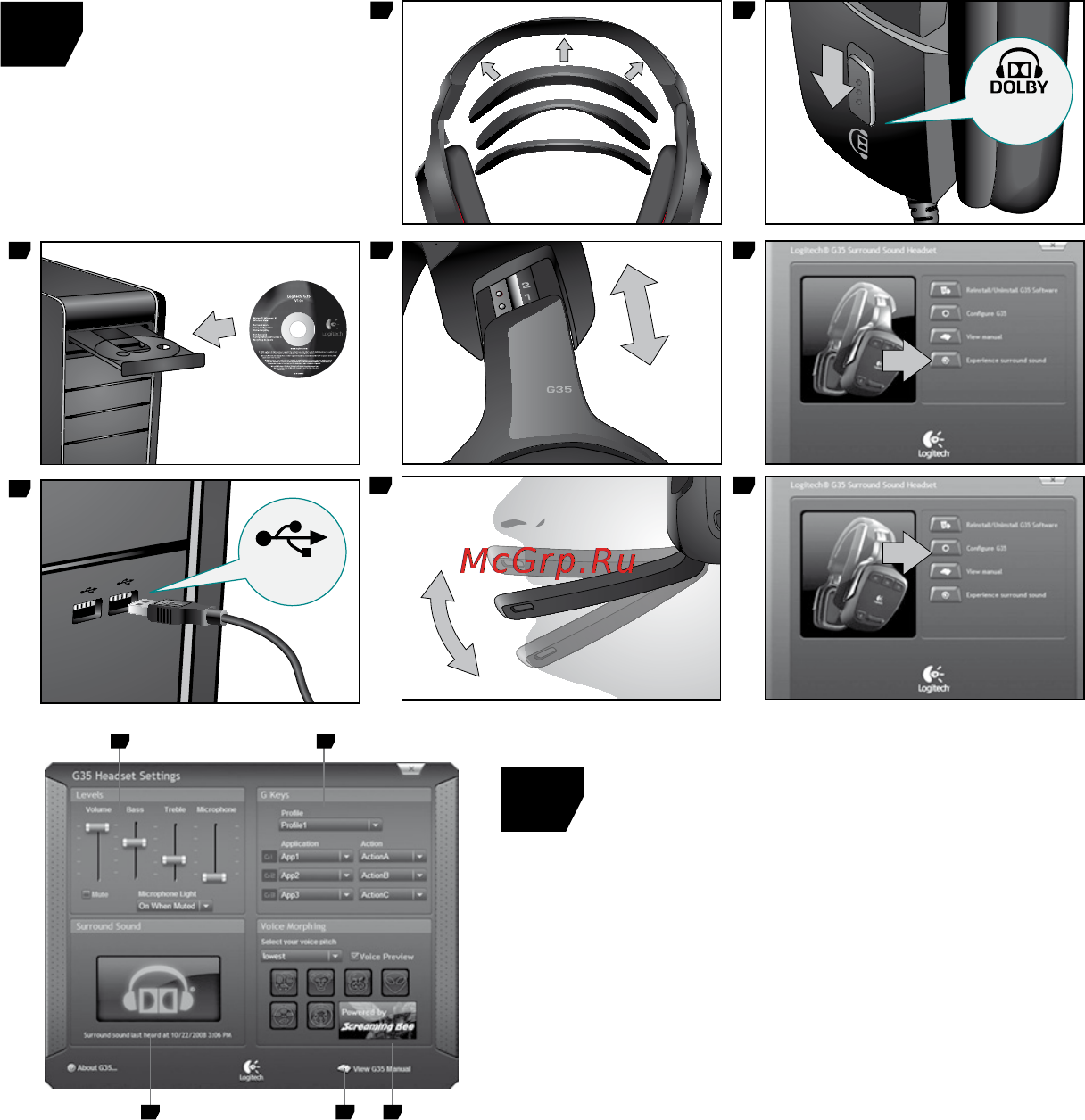 Logitech G35 (981-000117) [5/8] Настройка