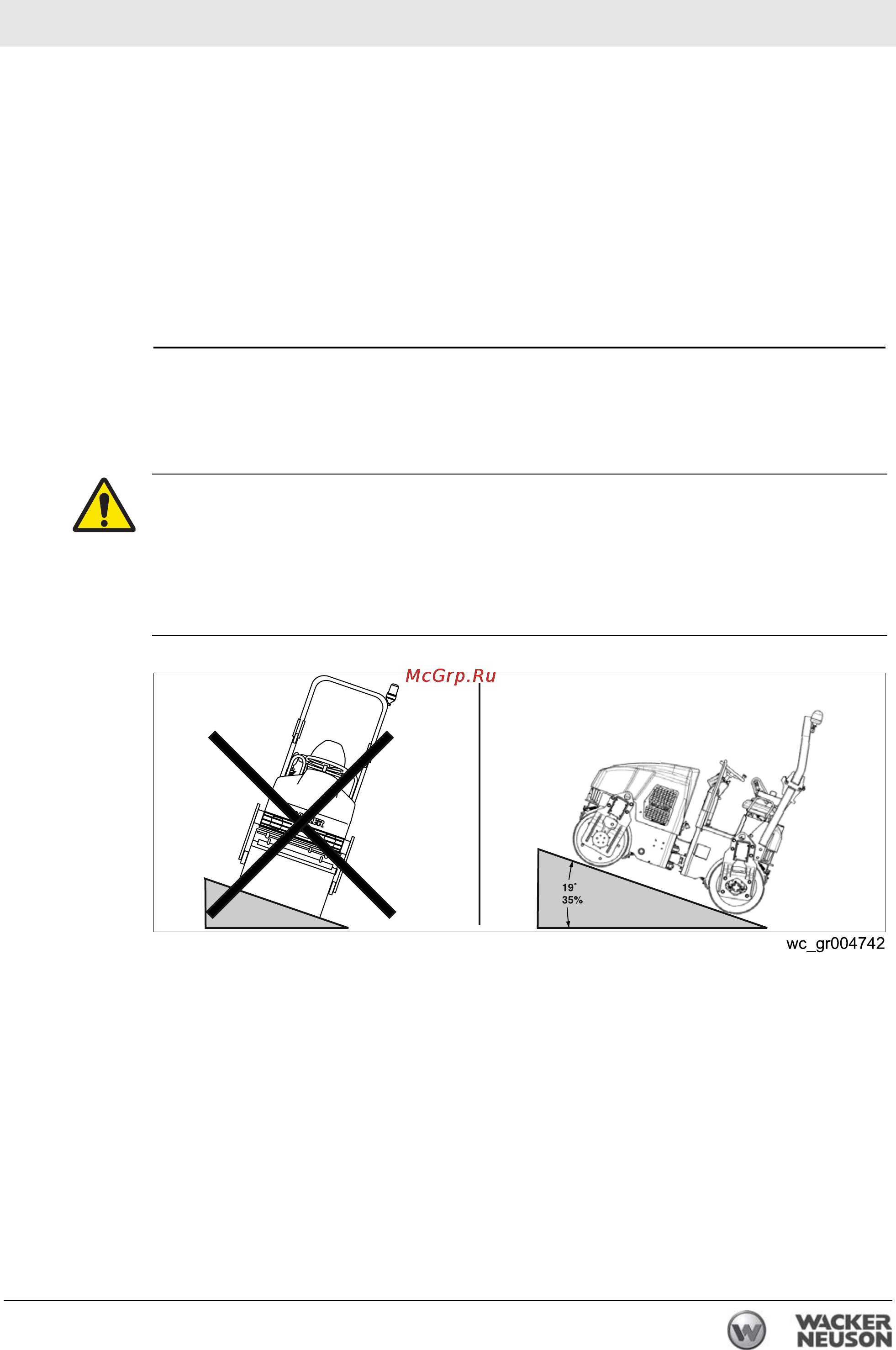 Wacker Neuson RD 27-100 0620037 [49/122] Ãàáîòà íà ñêëîíàõ