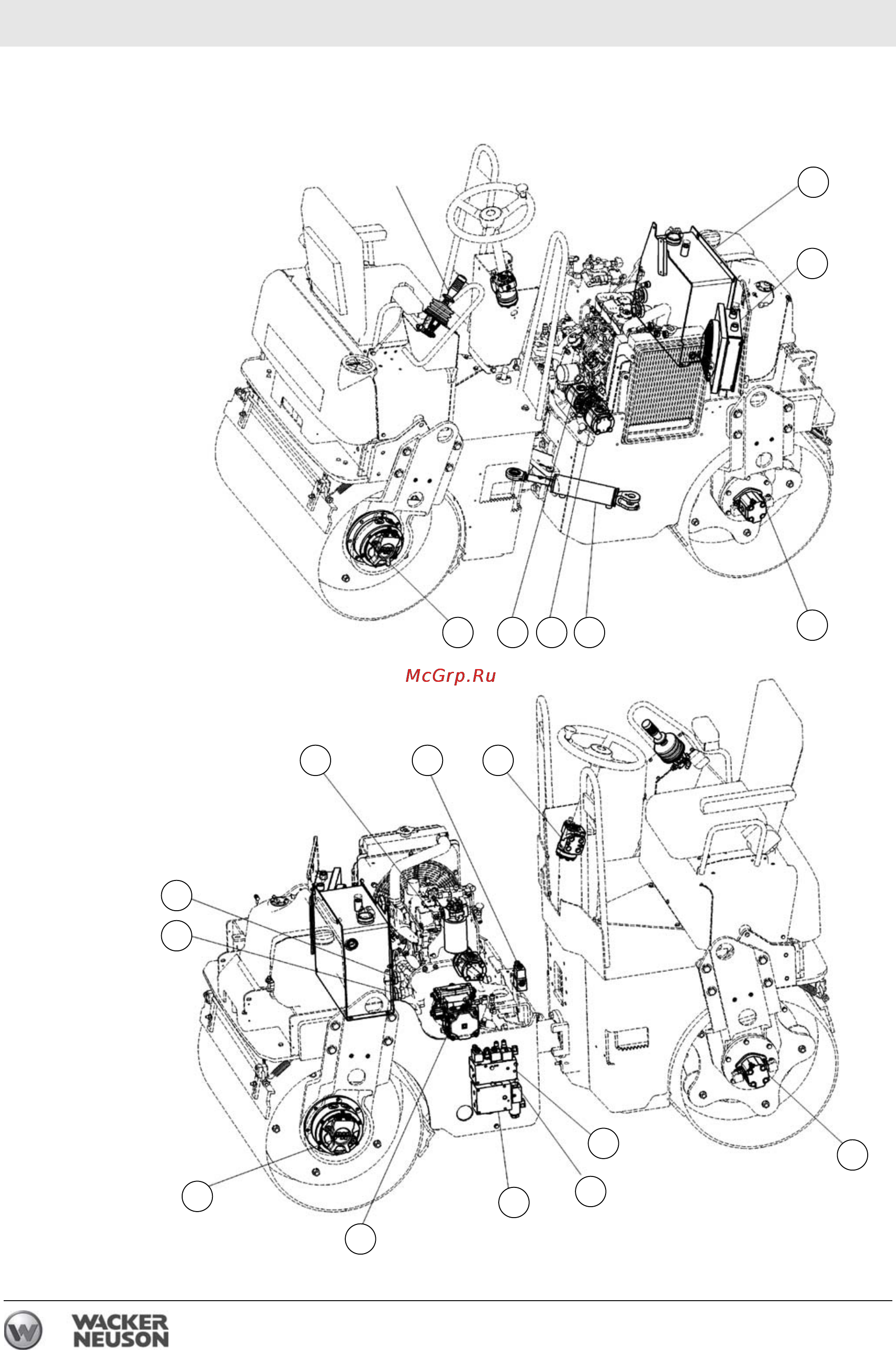 Wacker Neuson RD 27-100 0620037 [58/122] Ãàñïîëîæåíèå îñíîâíûõ äåòàëåé