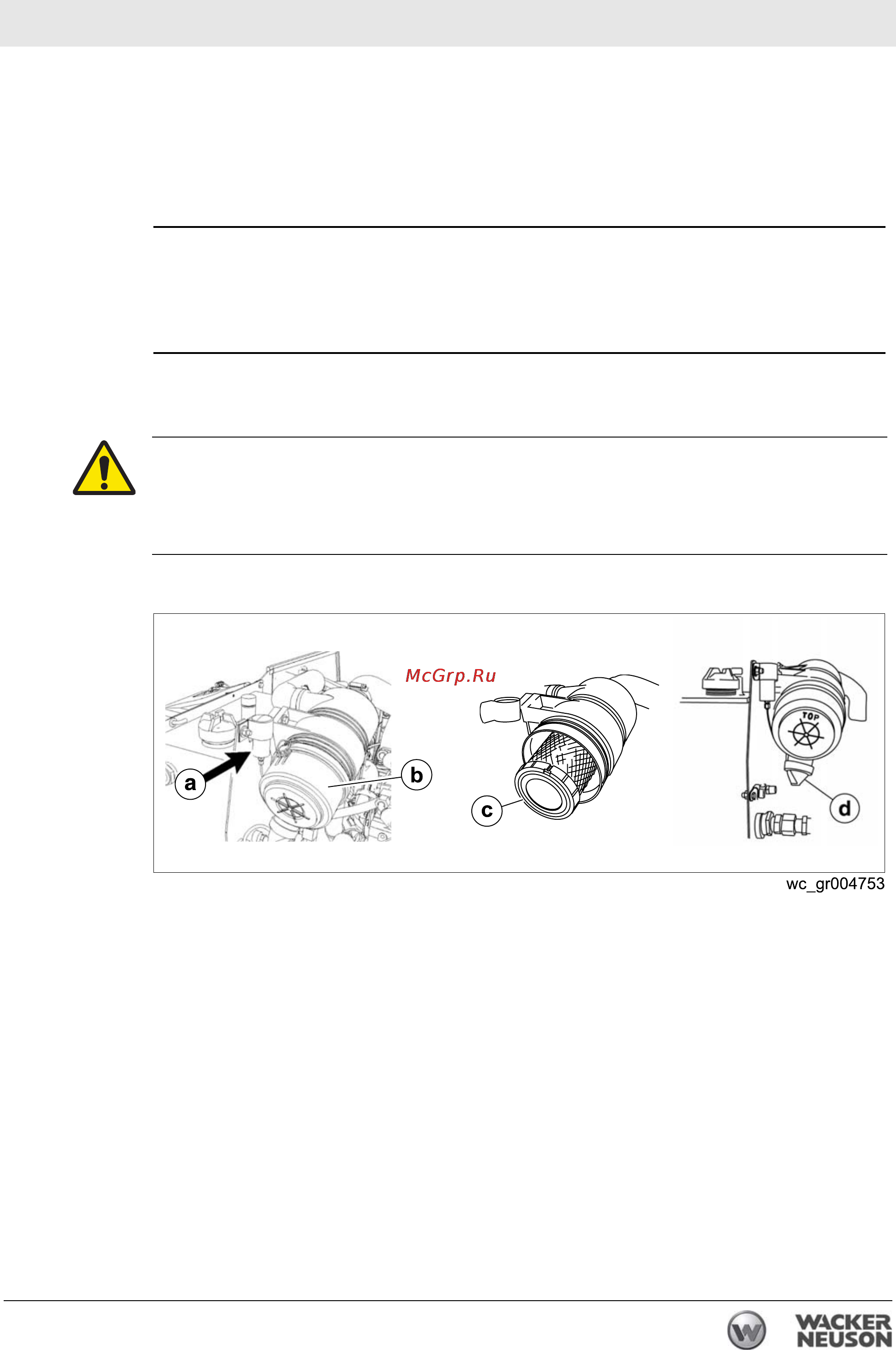 Wacker Neuson RD 27-100 0620037 [67/122] Èñòêà âîçäóøíîãî ôèëüò²à è îñíîâíîãî æëåìåíòà âîçäóøíîãî ôèëüò²à