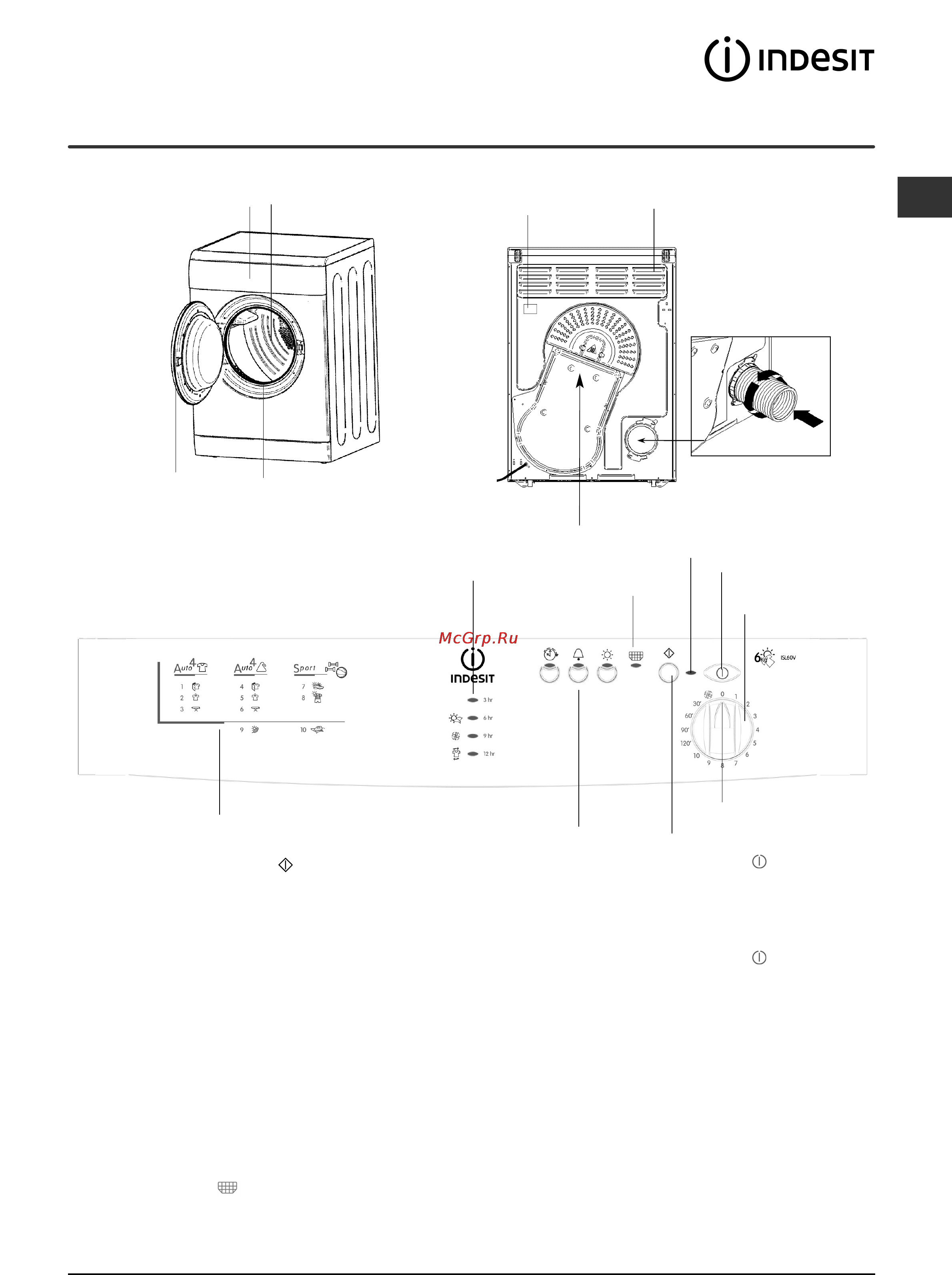 Indesit ISL 60 V [43/68] Descripción de la secadora