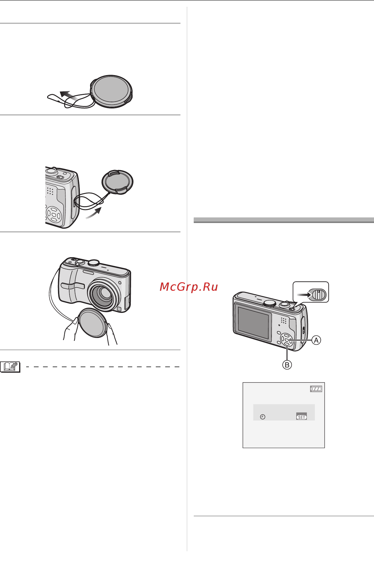 Panasonic DMC-TZ1EE-S [17/124] Настройка даты времени настройка часов