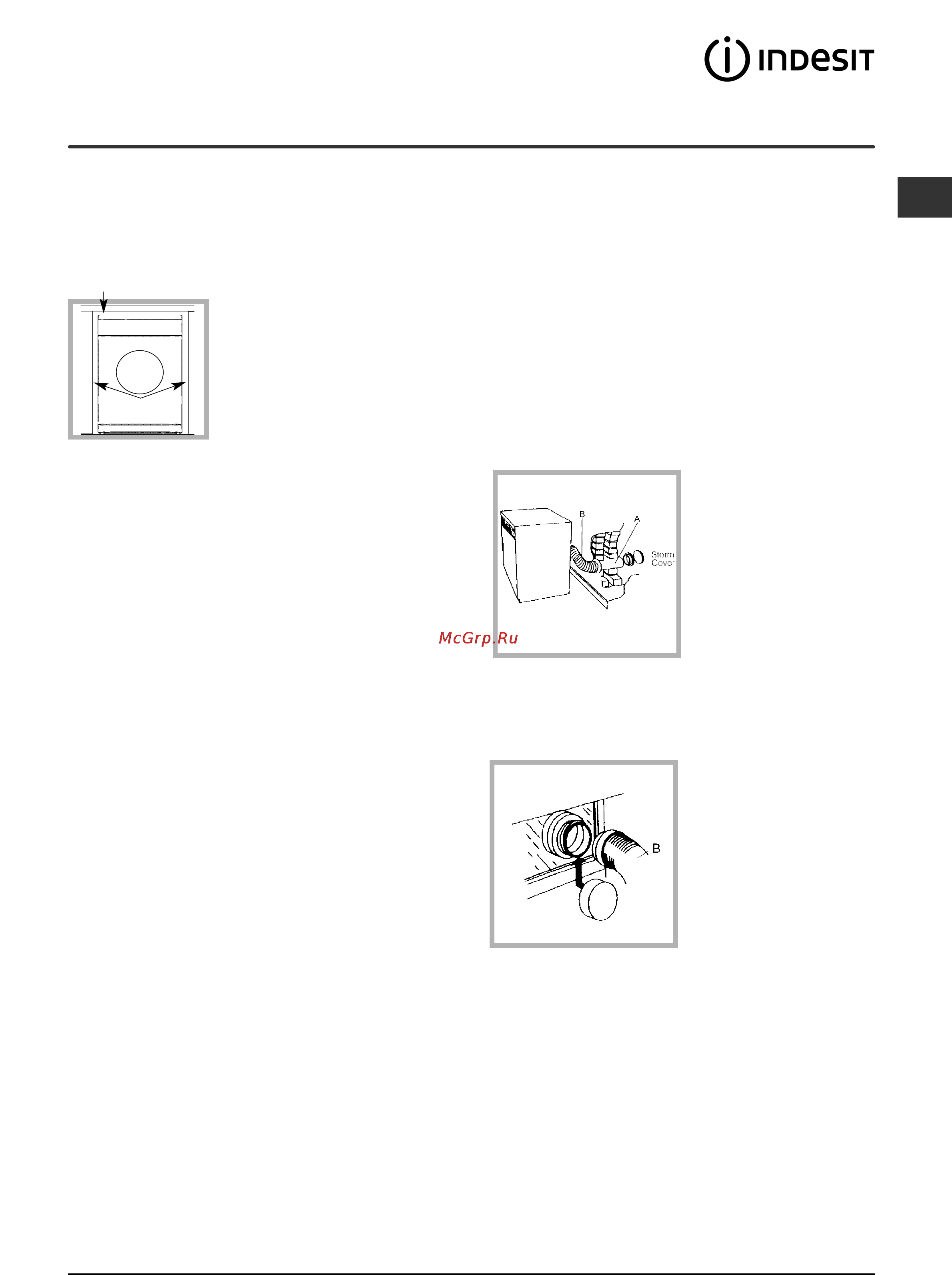 Indesit IS 60 V [13/80] Installazione