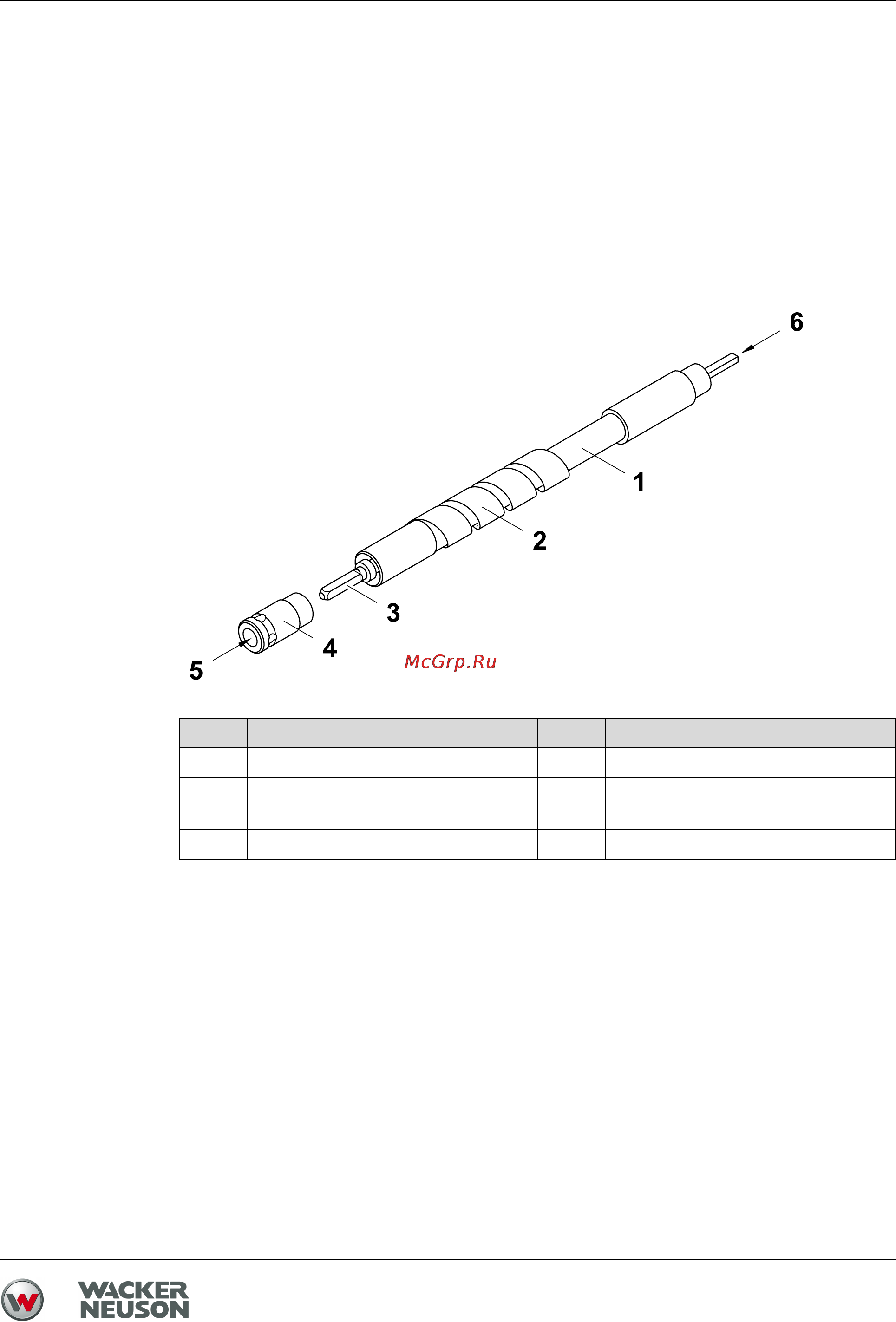 Wacker Neuson M 2000  5495 [25/66] Компоненты гибкого вала