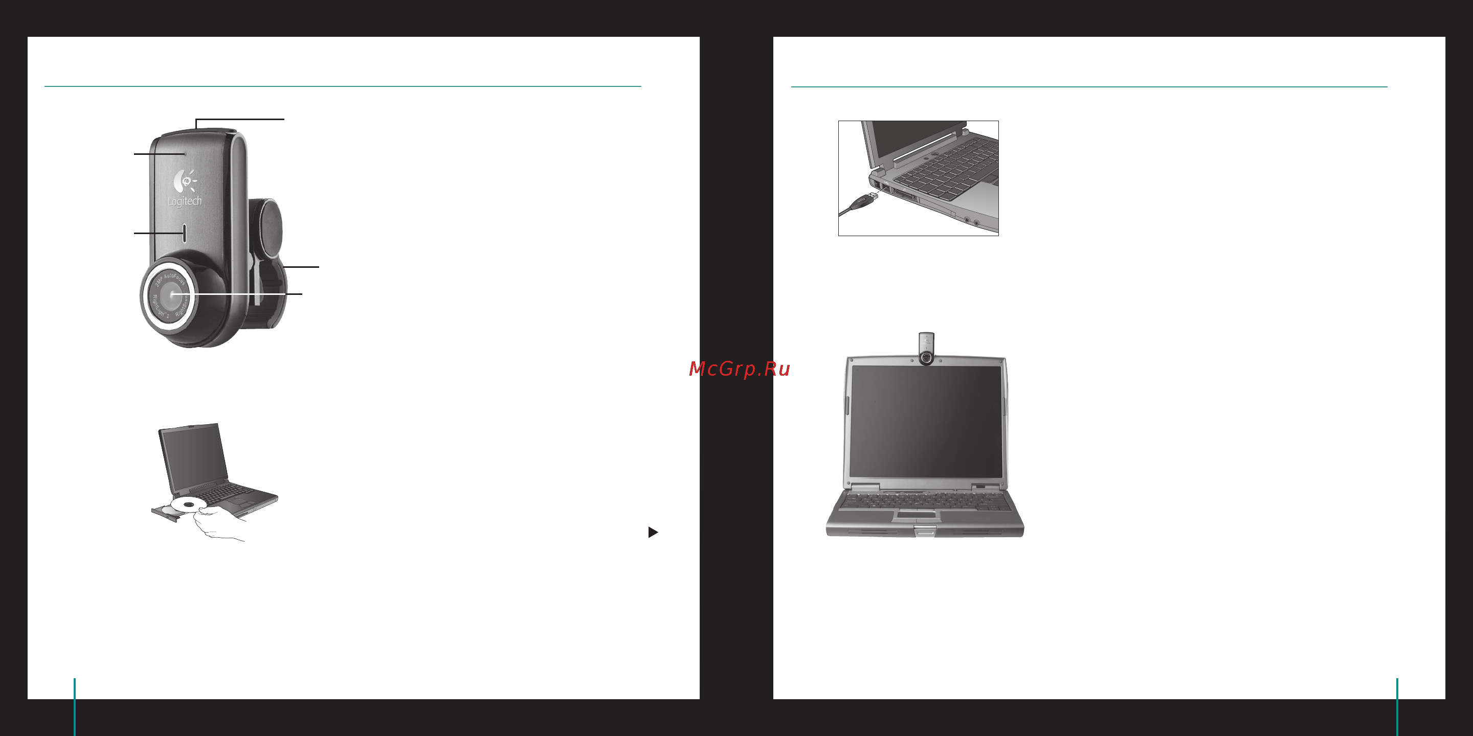 Logitech Premium Notebook [34/59] Installer først programvaren