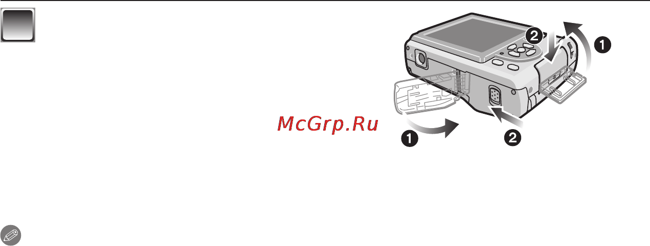 Panasonic DMC-LS86 [15/137] Закройте дверцу отсека для