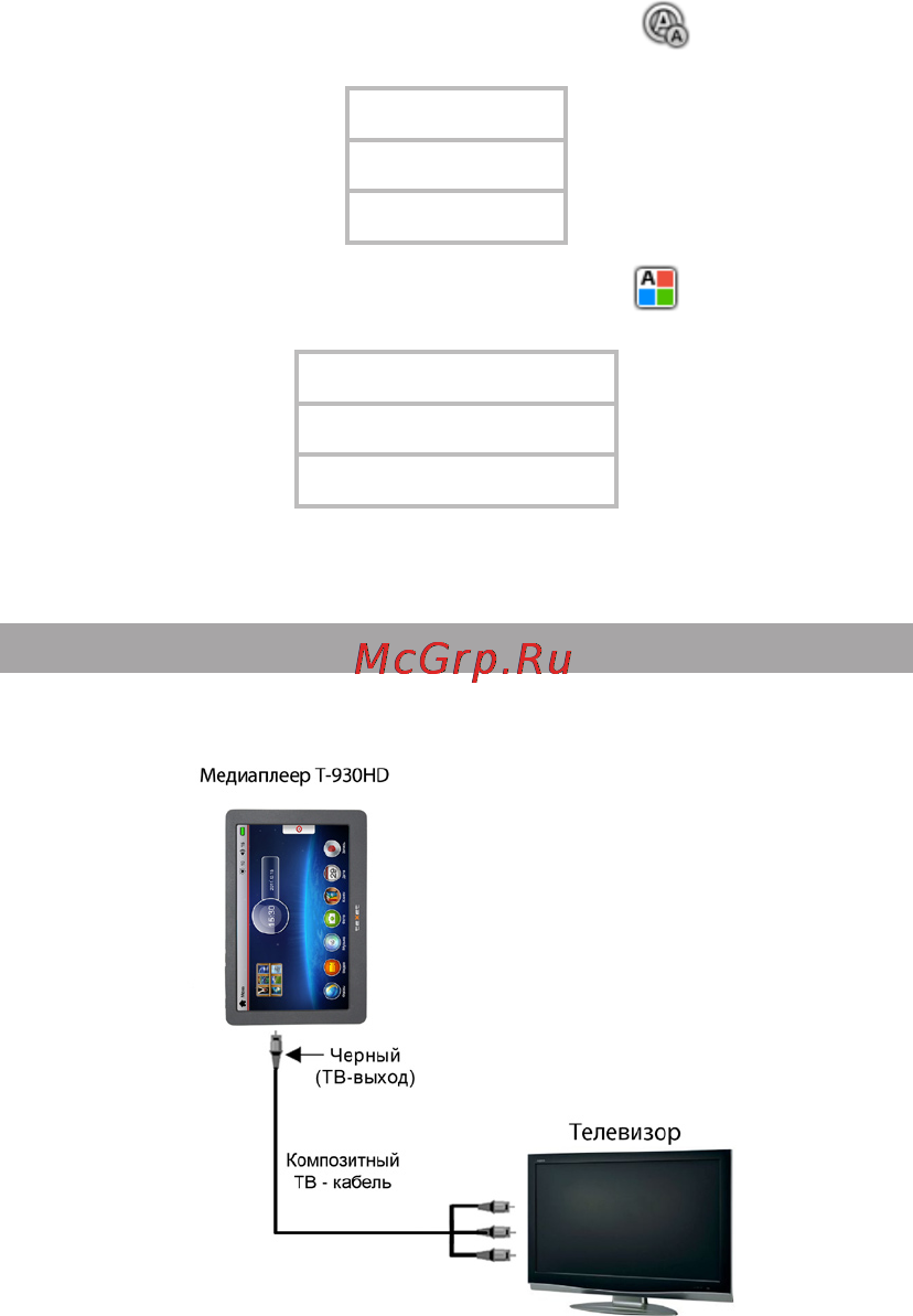 Texet Т-939HD 4 Gb [27/62] Подключение к тв