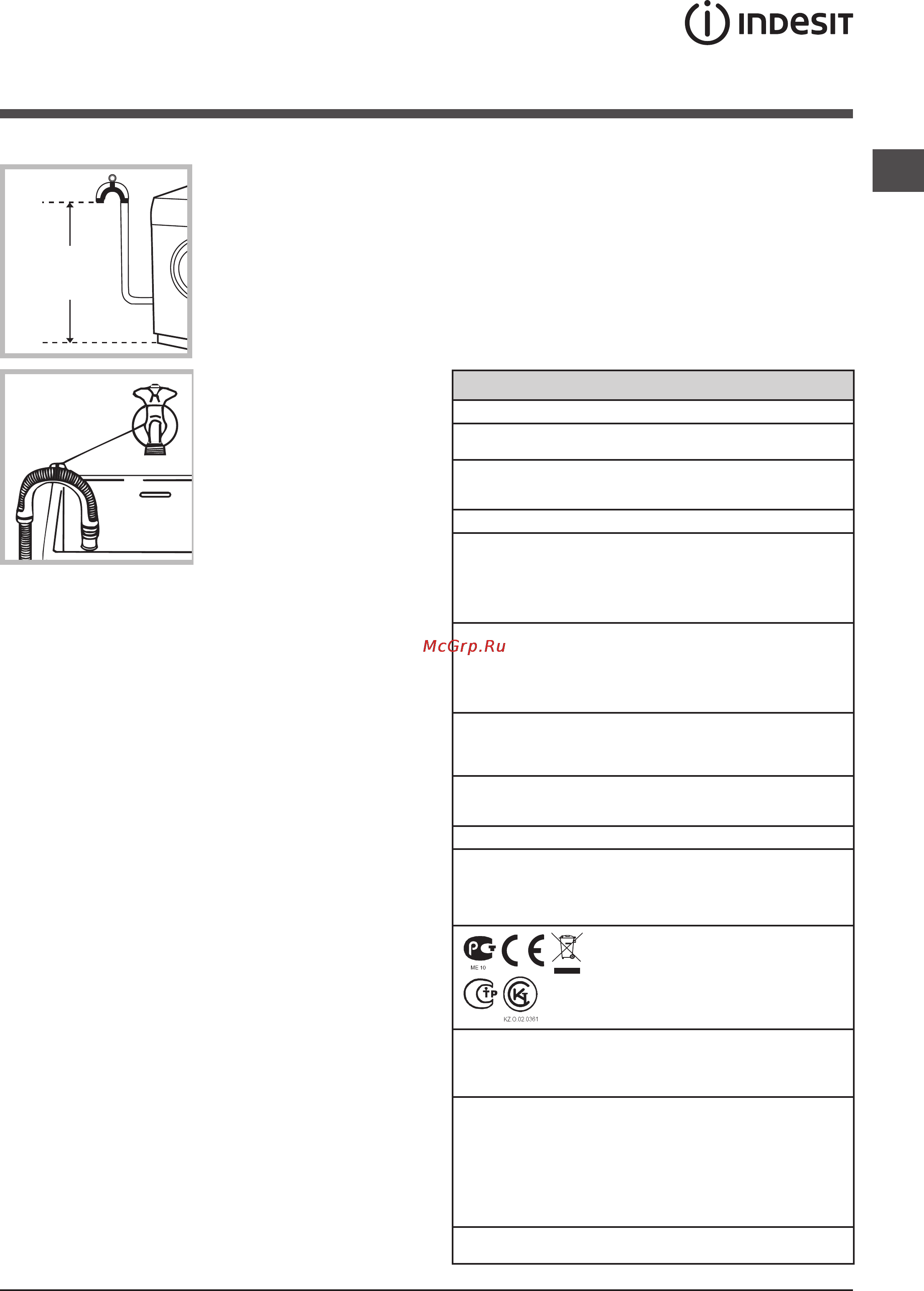 Indesit IWUC 4105 [3/36] Первый цикл стирки