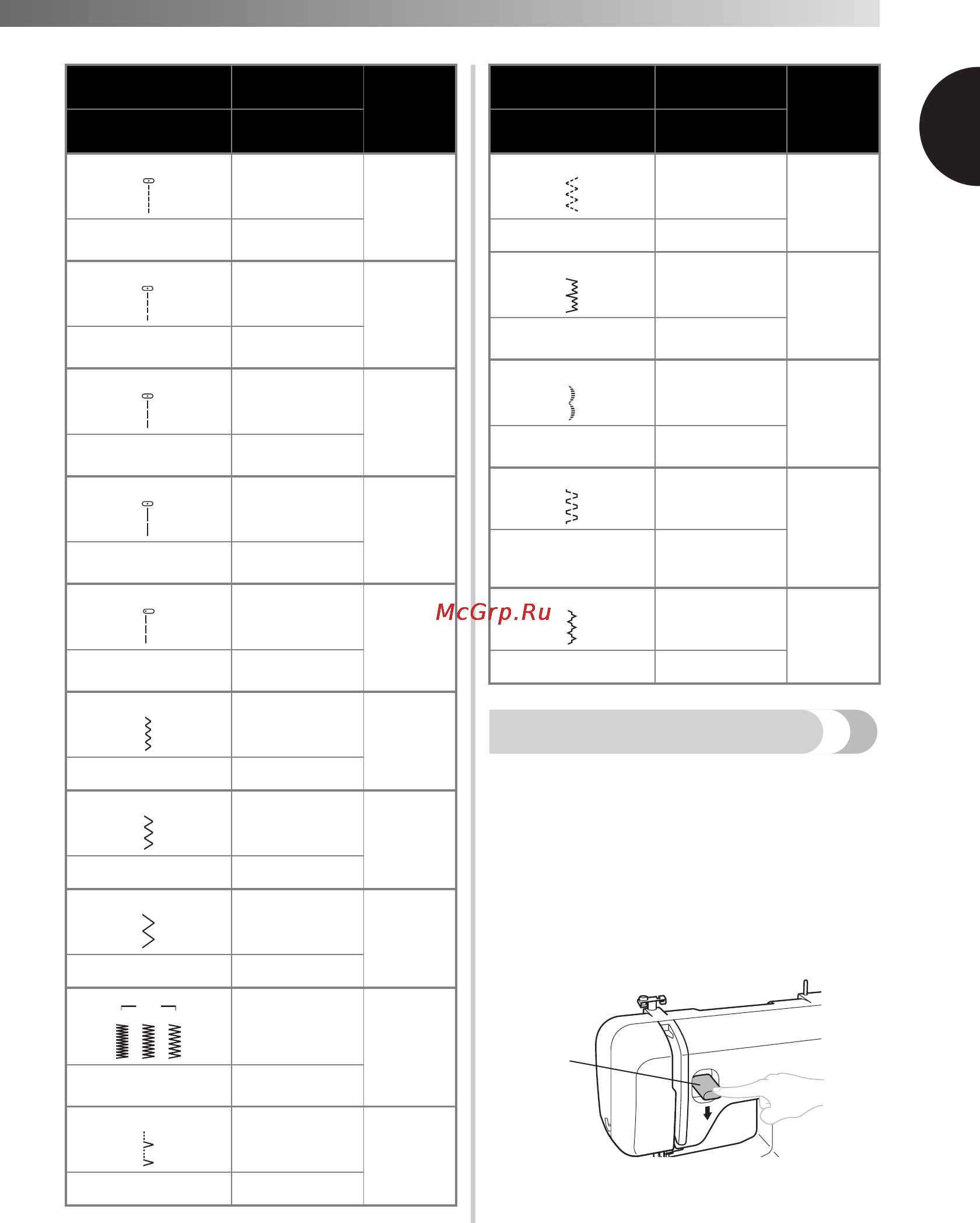 Brother Universal 17 [11/44] Рычаг реверса