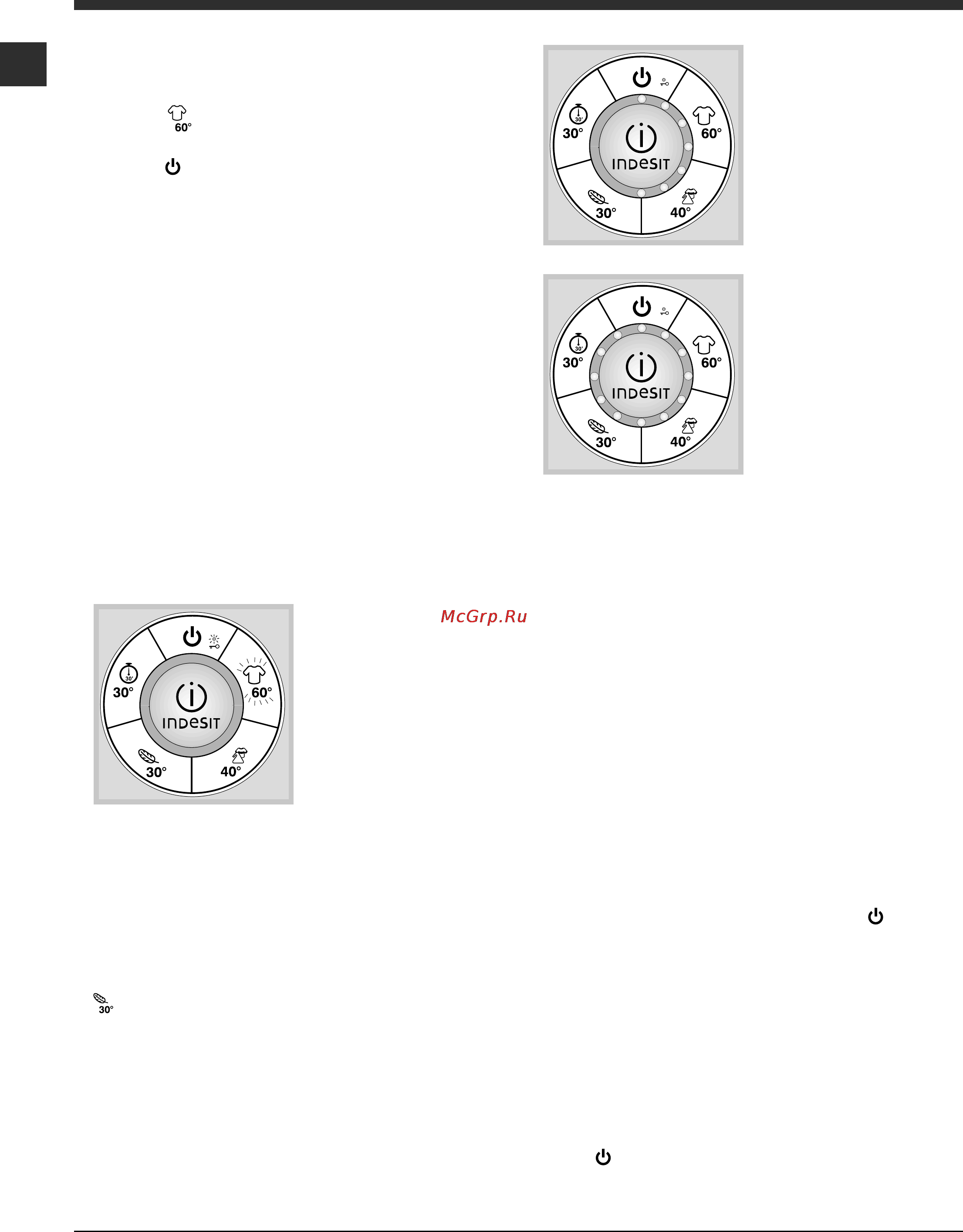 Indesit SIXL 126 [42/60] Het uitvoeren van een wascyclus