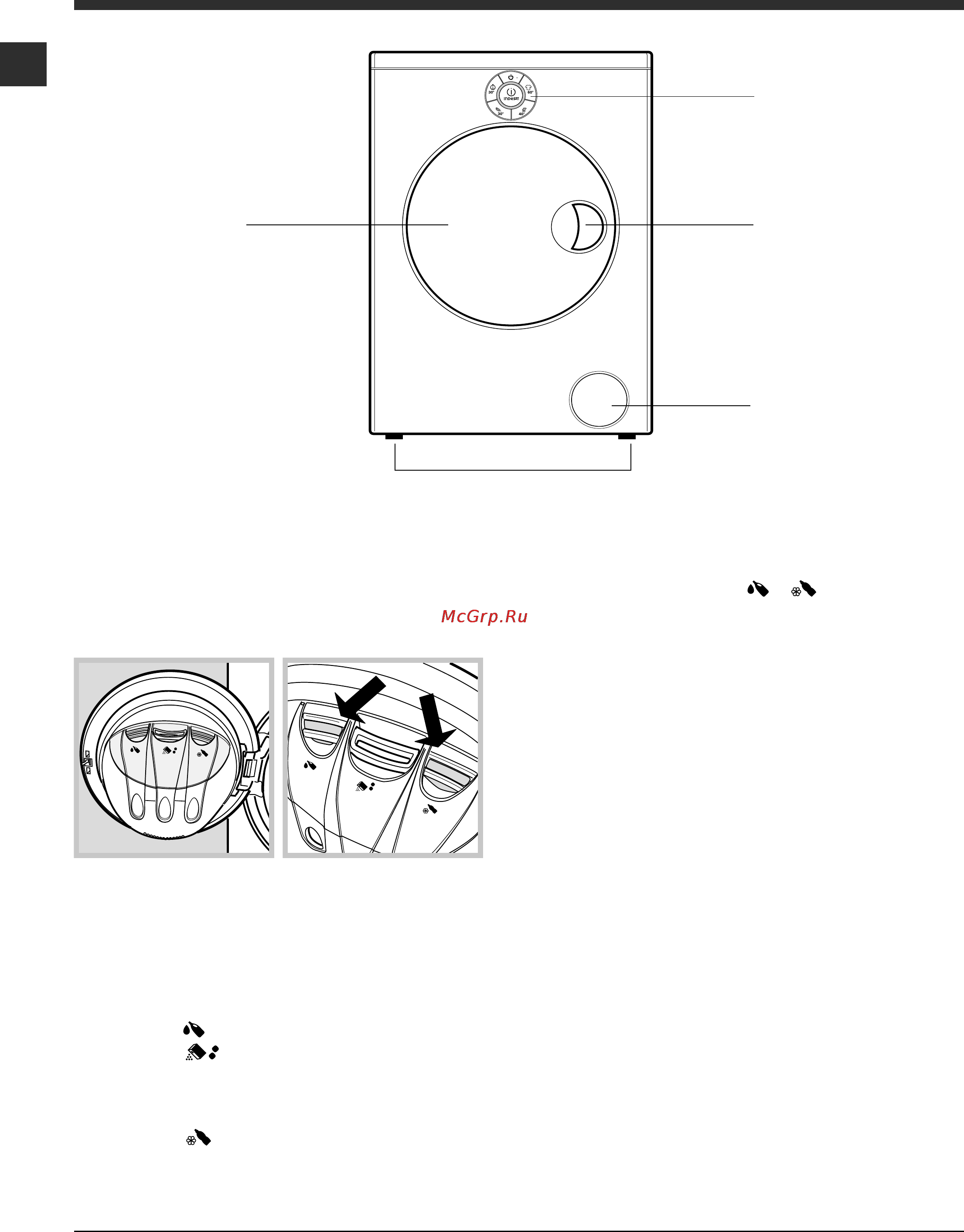 Indesit Moon SIXL 129 S [16/60] Descrição da máquina