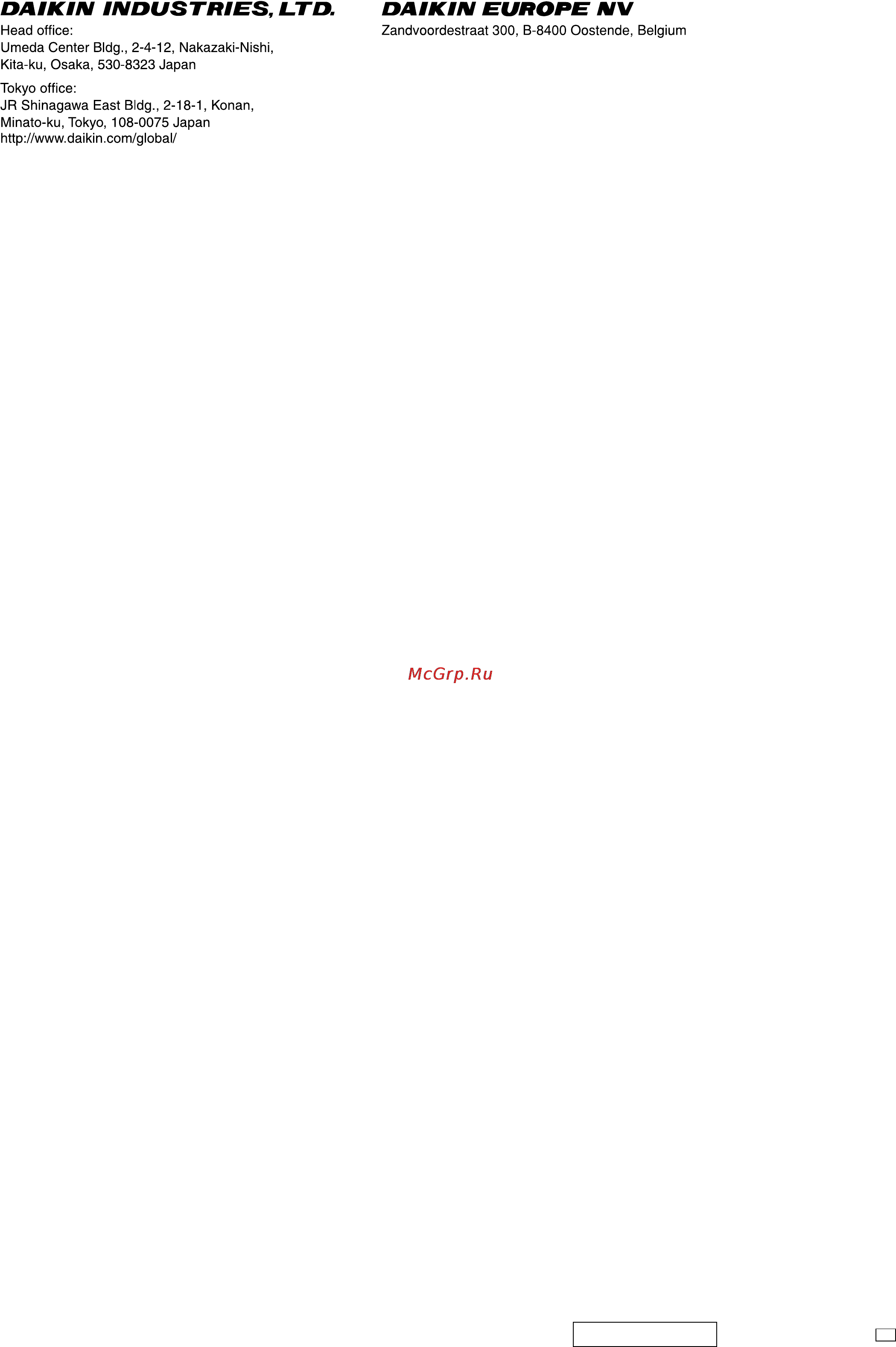 Daikin MC707VM-S [18/18] P167171 1a m05b061a