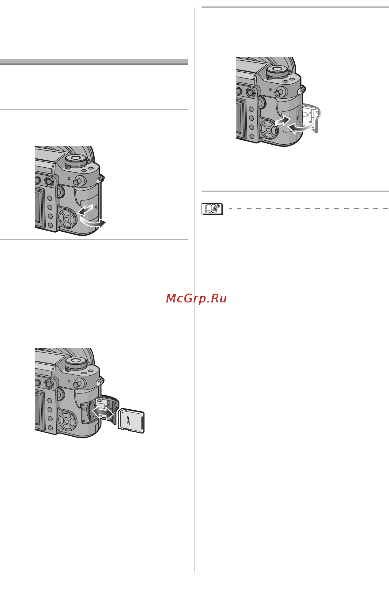 Panasonic LUMIX DMC-L1K [22/140] Установка удаление карты поставляется отдельно