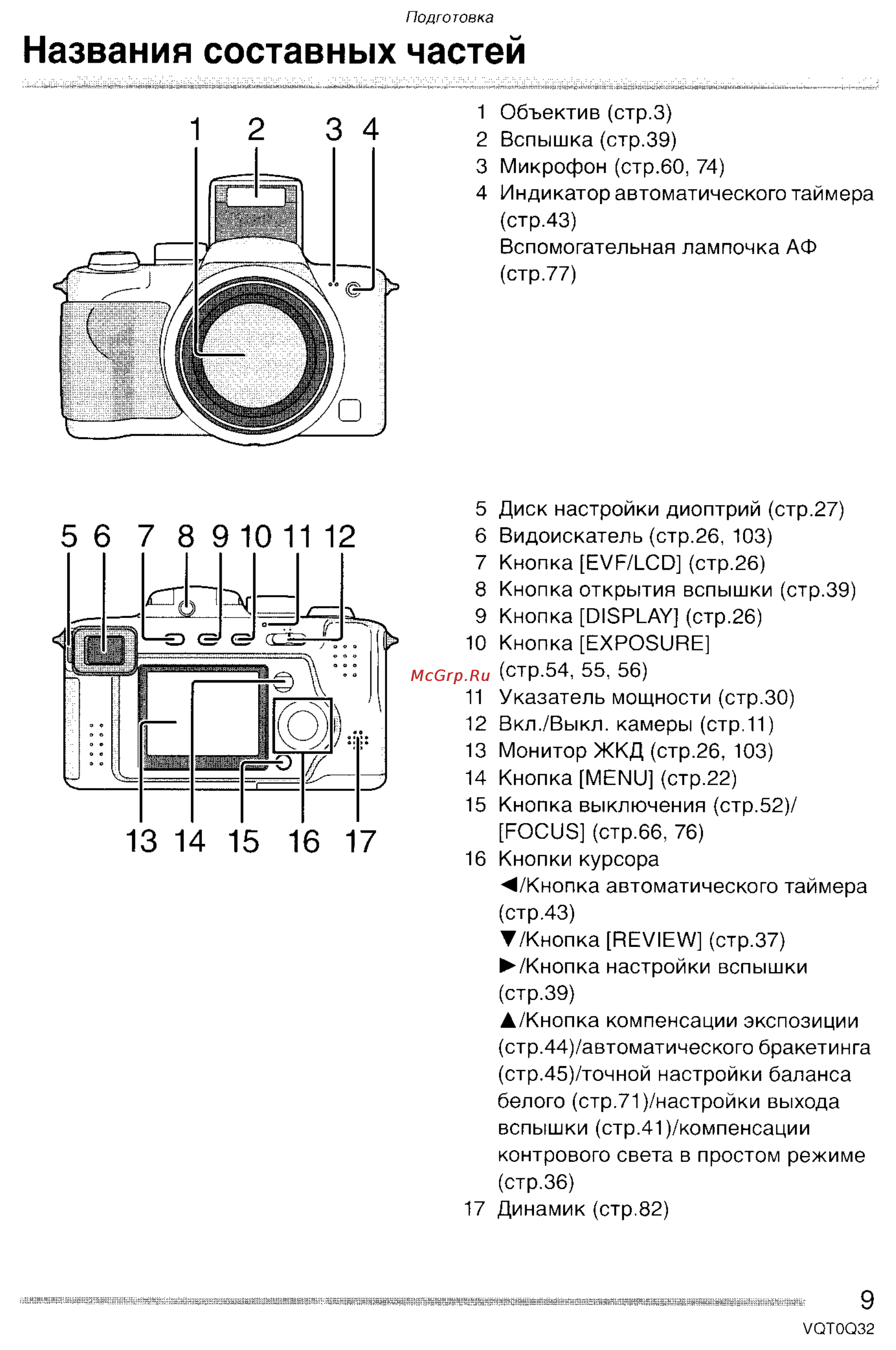 Panasonic LUMIX DMC-FZ5 Инструкция по эксплуатации онлайн [9/165] 33116
