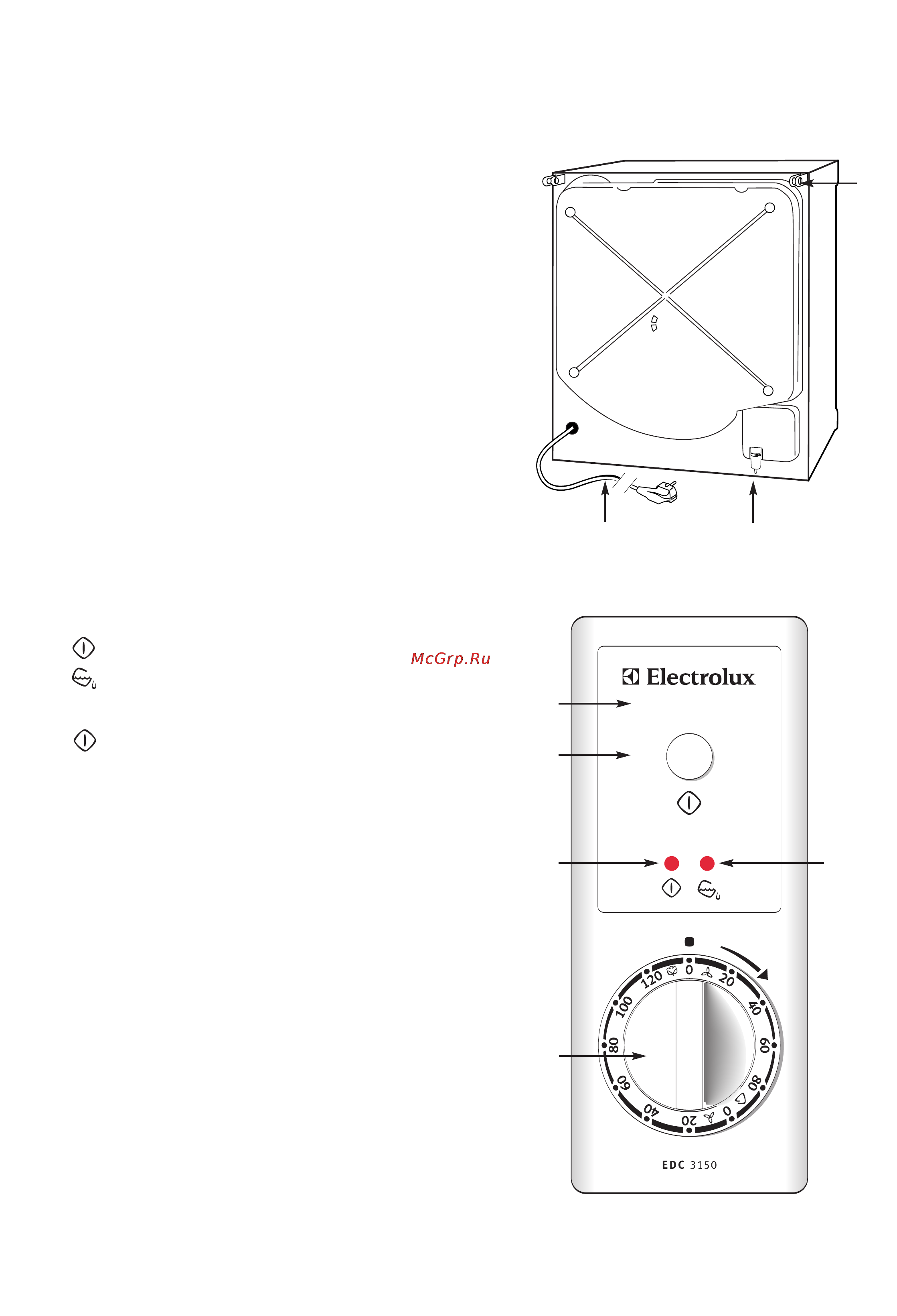 Electrolux EDC3150 [19/28] Opisanie pribora