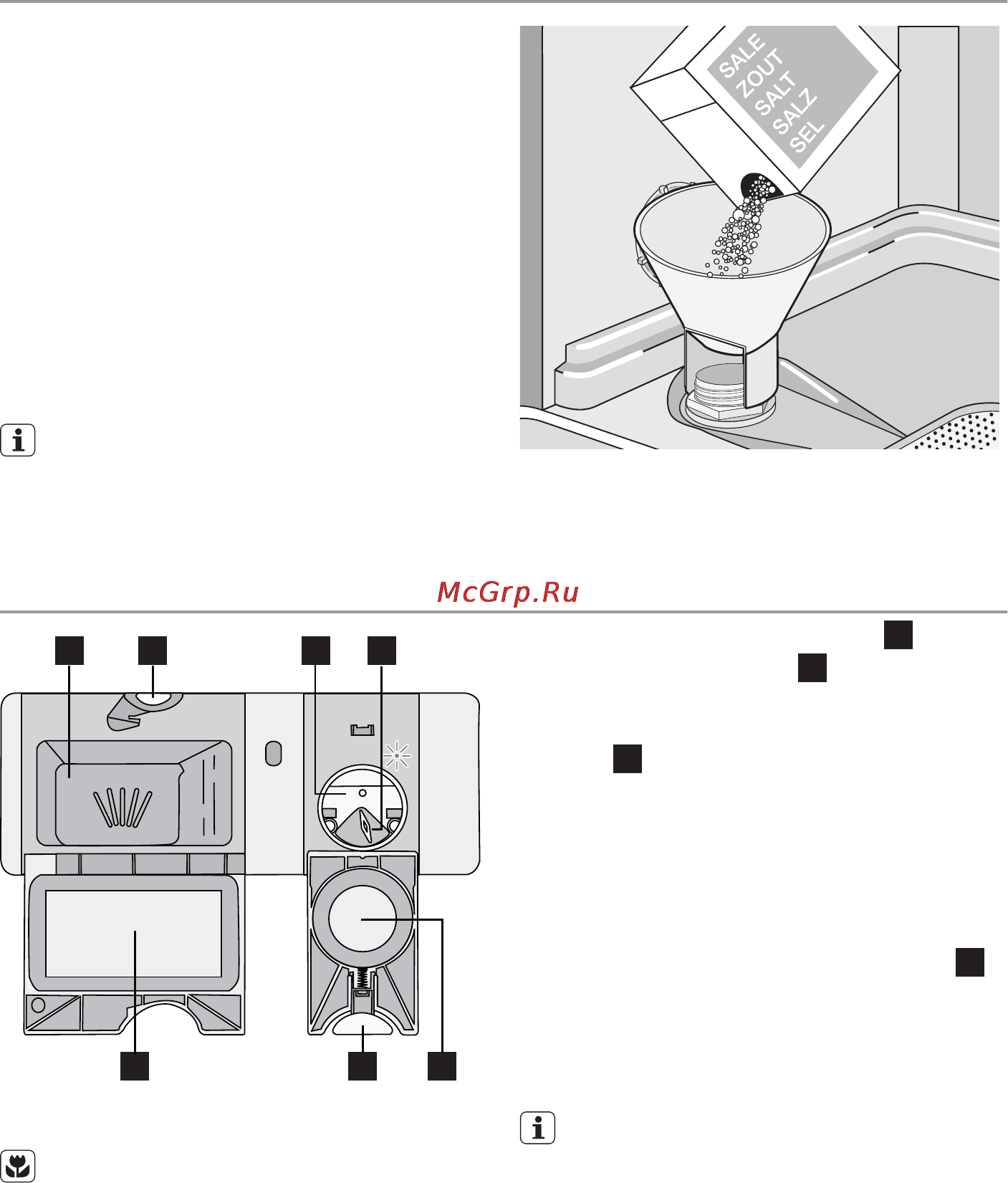Electrolux ESF45055XR [9/40] Использование моющего средства и ополаскивателя