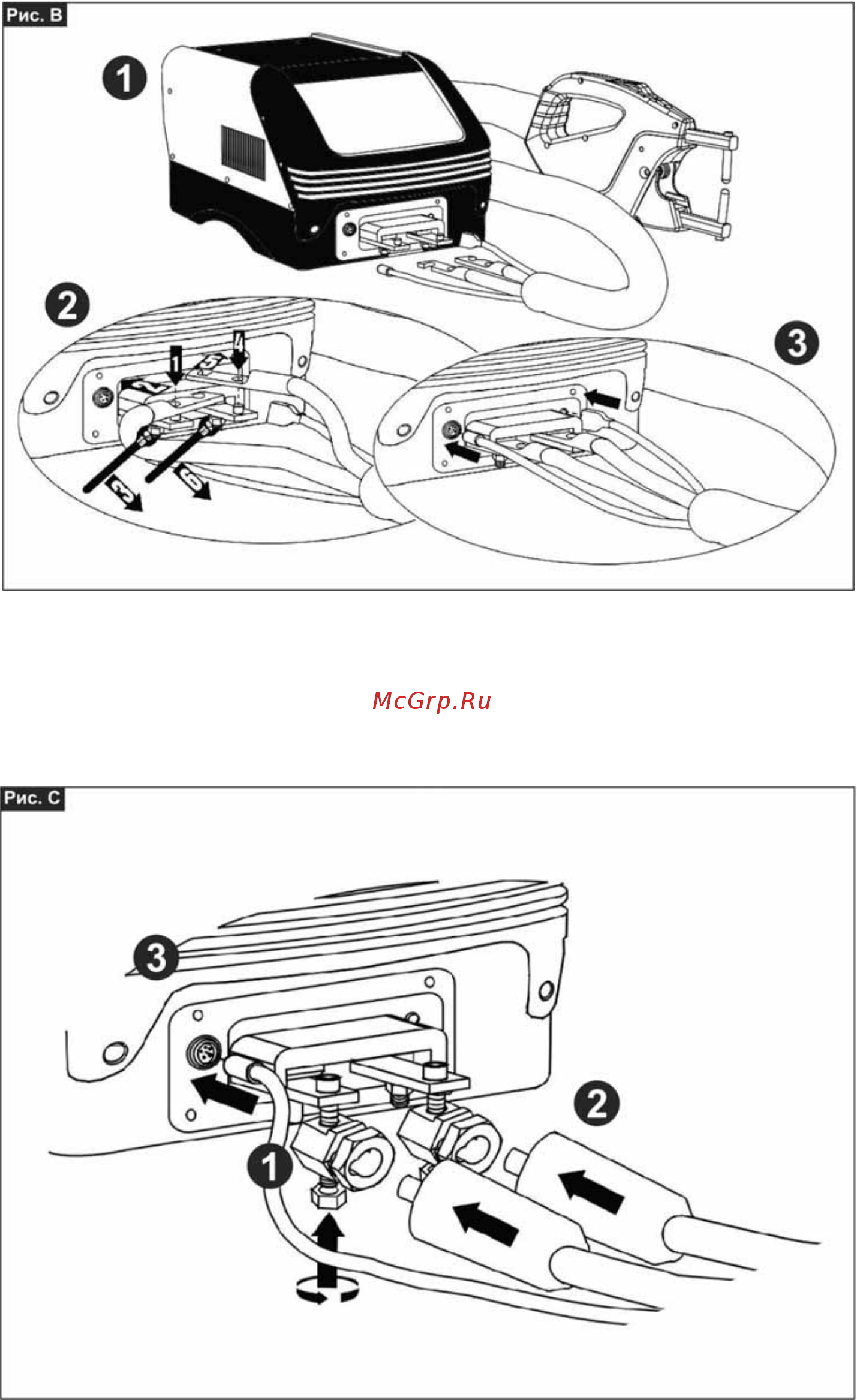 Blue Weld Digital SPOTTER 9000 [7/12] Подключение ручных клещей и пистолета studder рис с