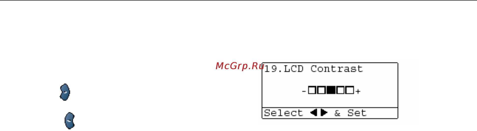 Brother DCP-8040 [47/274] Настройка контрастности жидкокристаллического дисплея