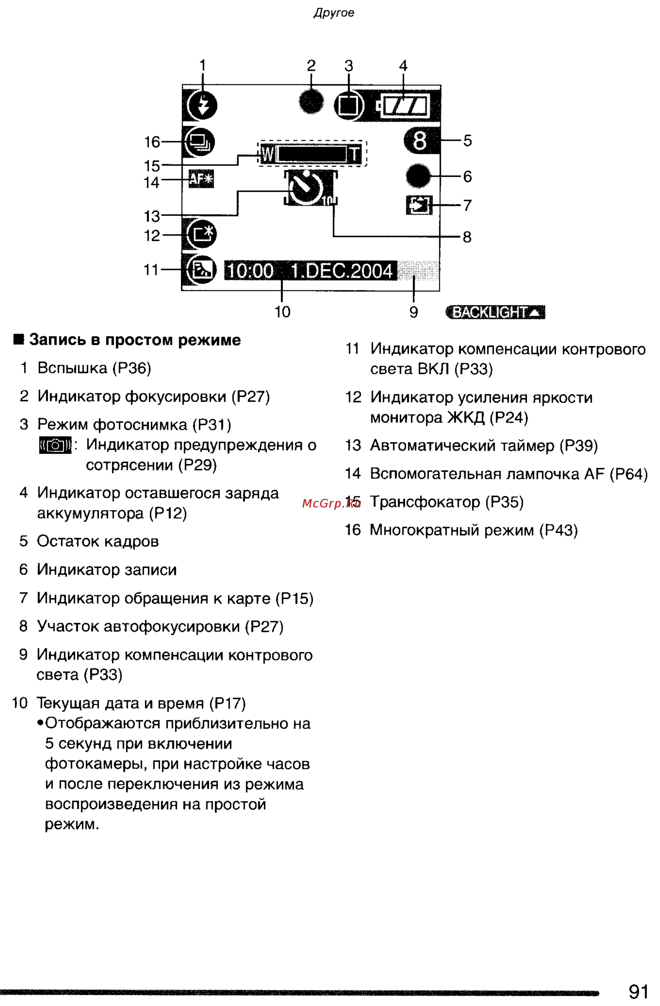 Panasonic DMC-FX7GC Инструкция по эксплуатации онлайн [91/154] 25410