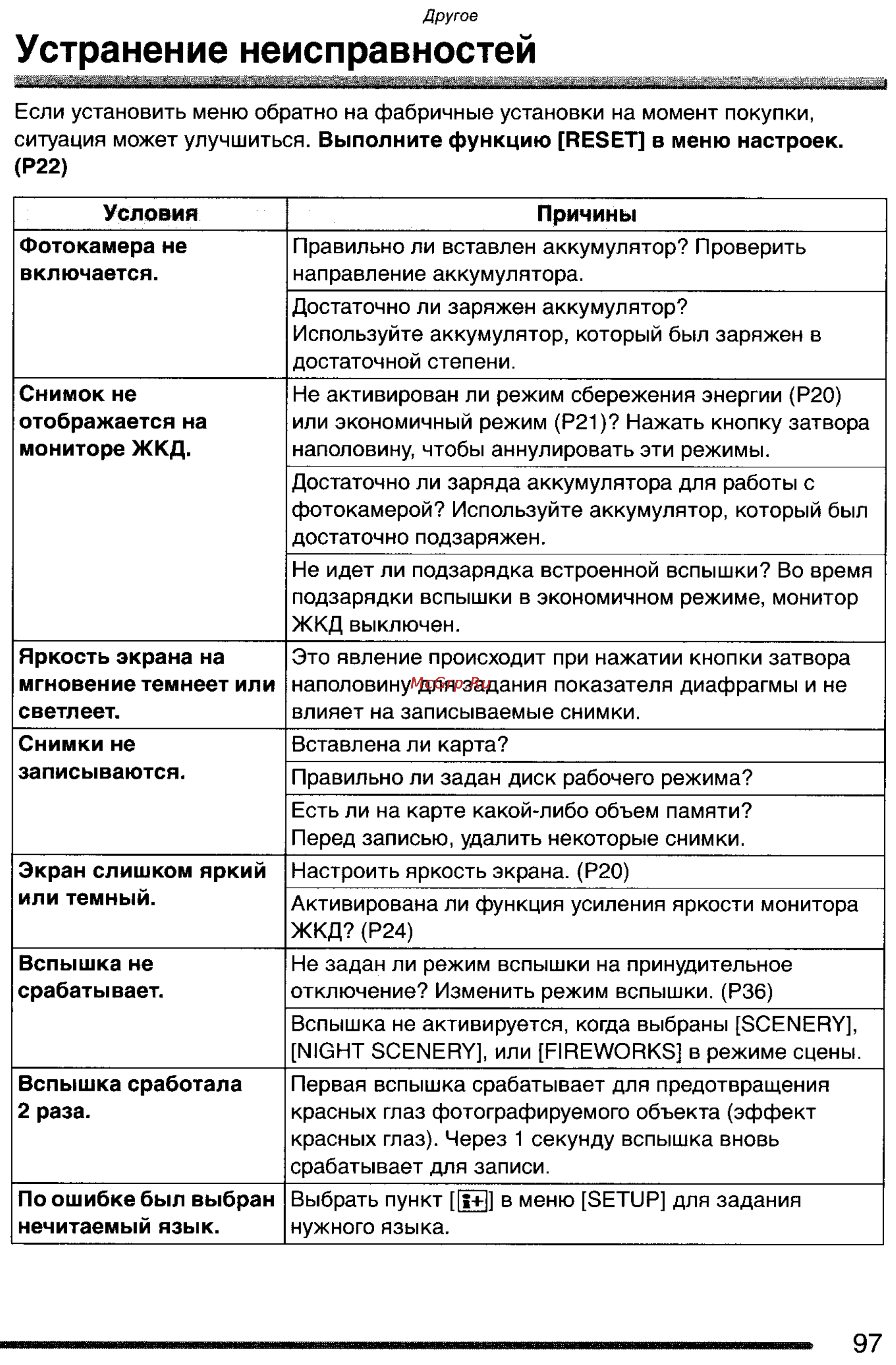 Panasonic LUMIX DMC-FX2SG Инструкция по эксплуатации онлайн [97/154] 33259