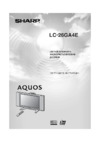 Sharp LC-26GA4E Инструкция по эксплуатации