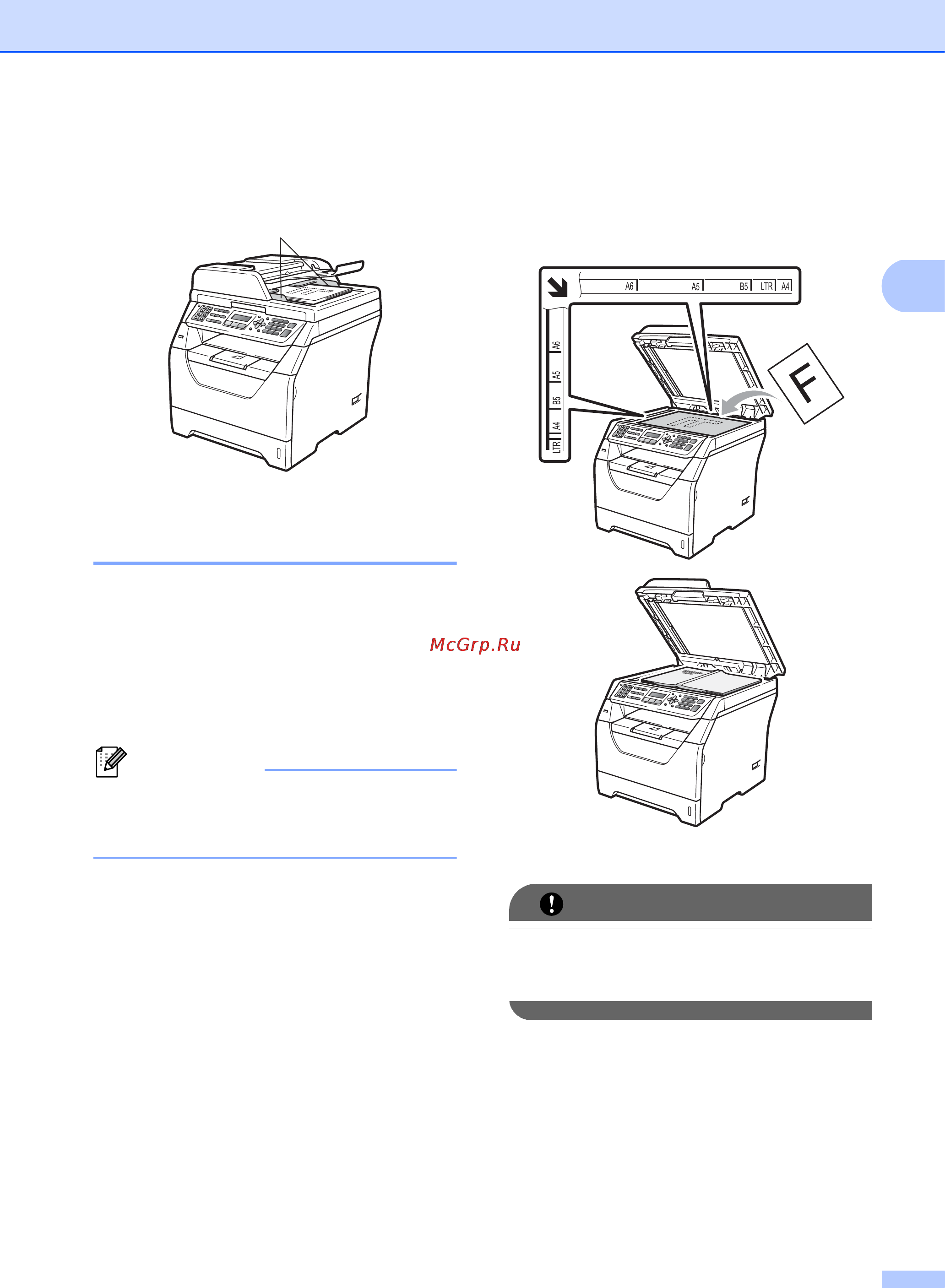 Brother MFC-8370DN [33/235] Использование стекла сканера