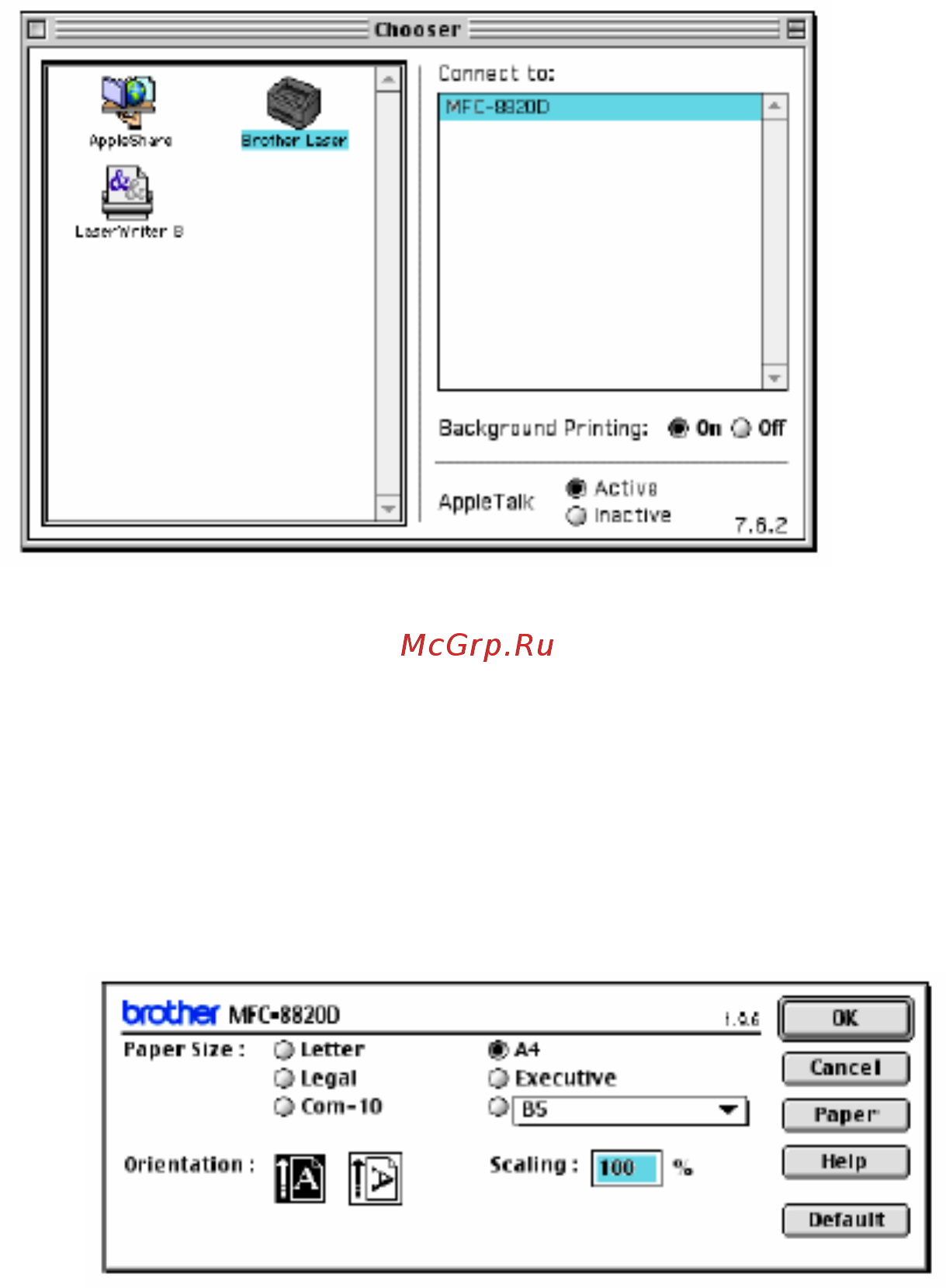 Brother MFC-8420 [309/427] Macintos