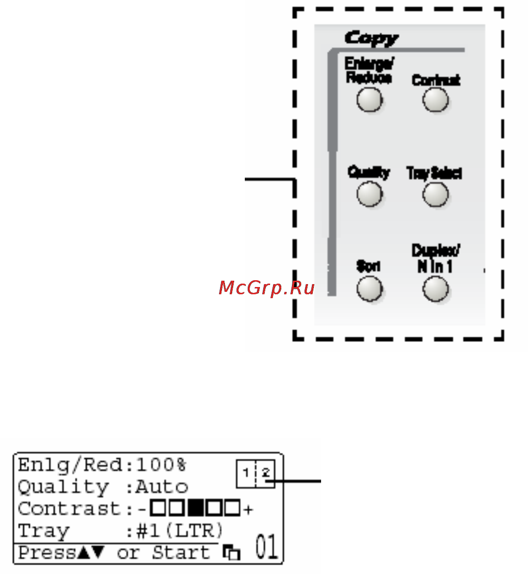 Brother MFC-8840D/DN [147/428] Использование кнопок copy временные настройки