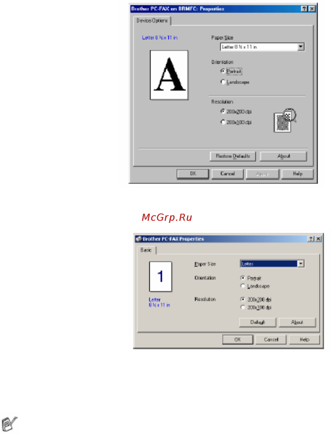 Brother MFC-8840D/DN [245/428] Настройки pc fax