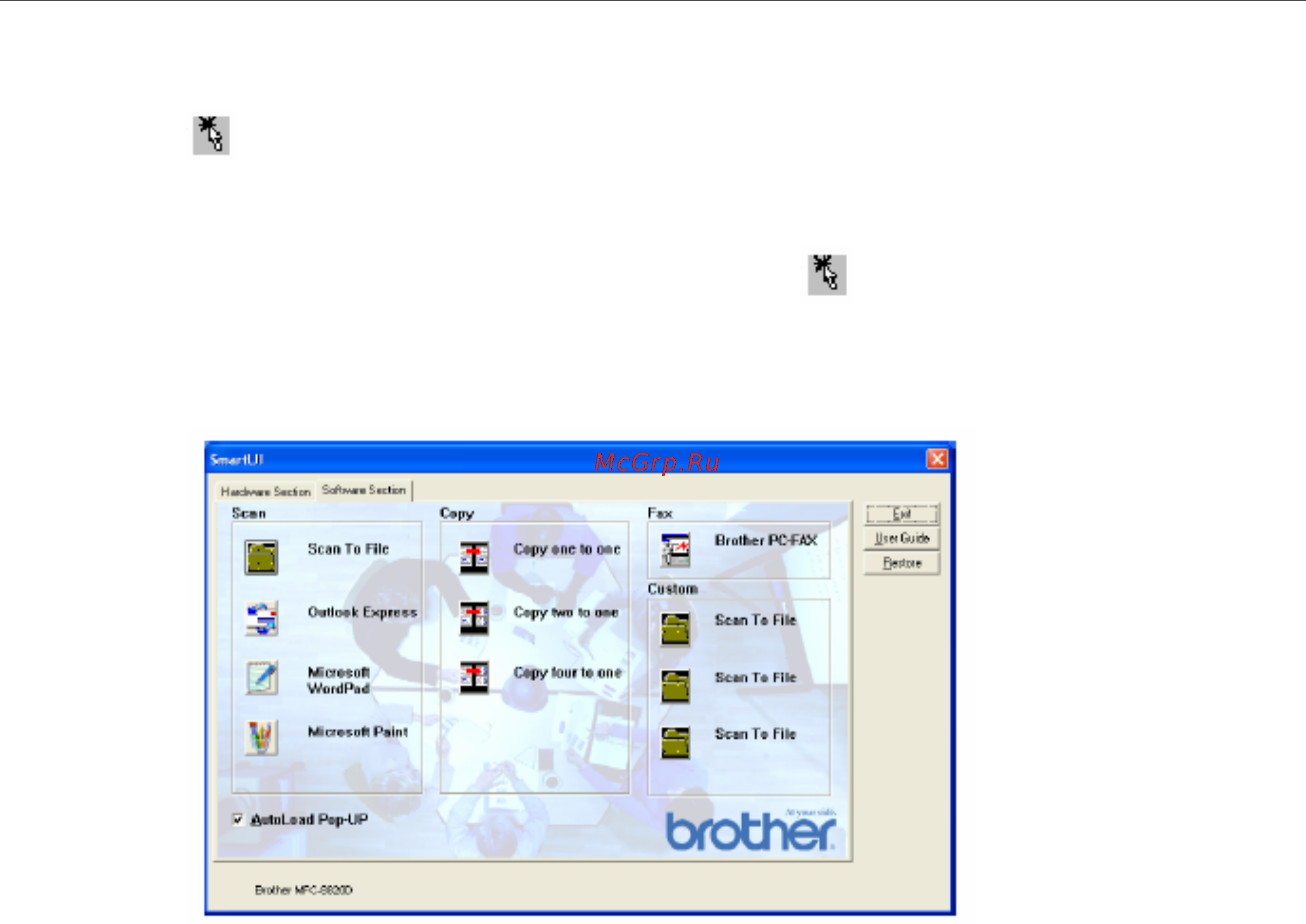 Brother MFC-8840D/DN [247/428] Автозагрузка brother control center