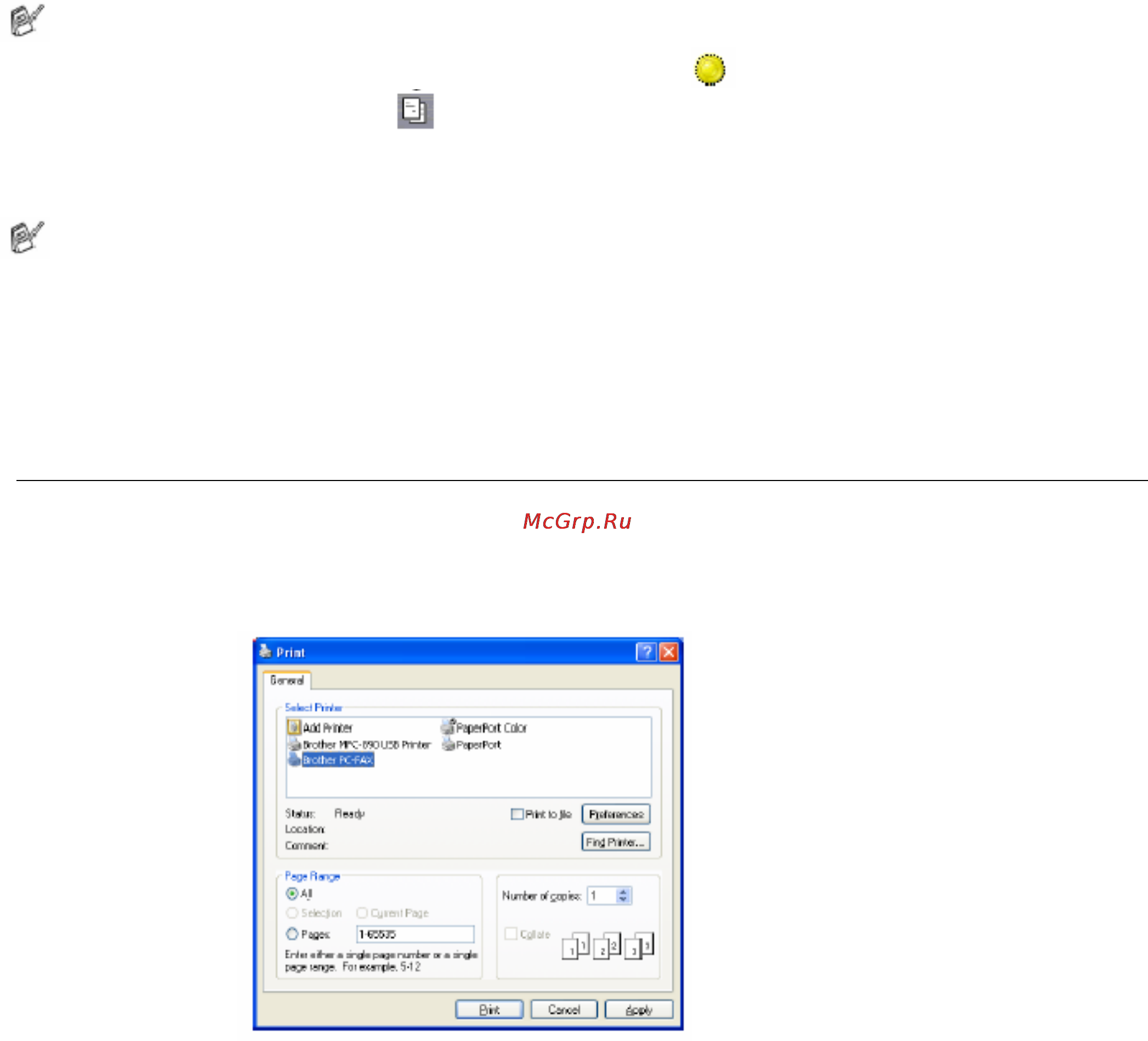 Brother MFC-8840D/DN [299/428] Отправка файла как pc fax с использованием простого стиля