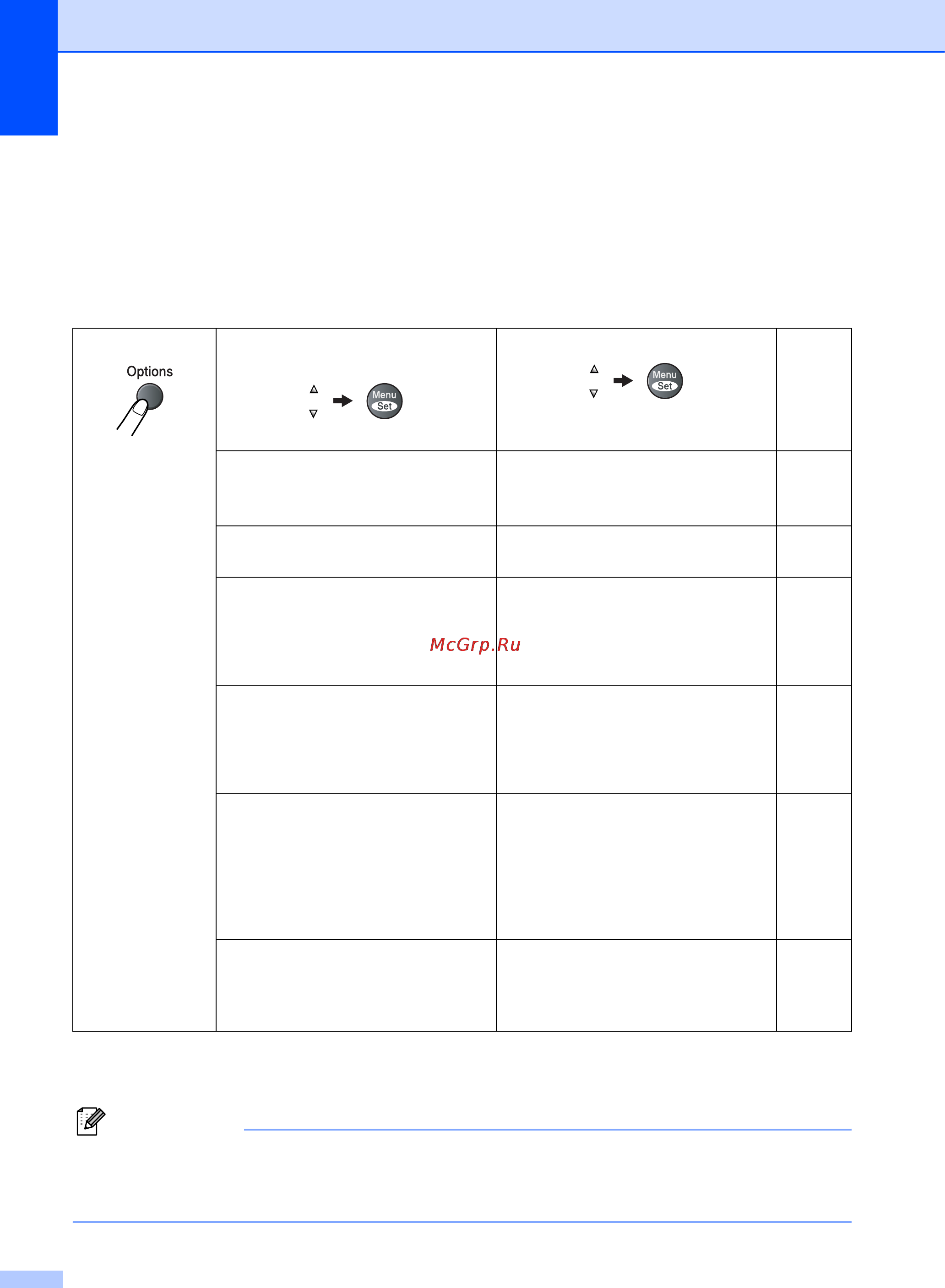 Brother MFC-9420CN [118/190] Кнопка copy options опции копирования