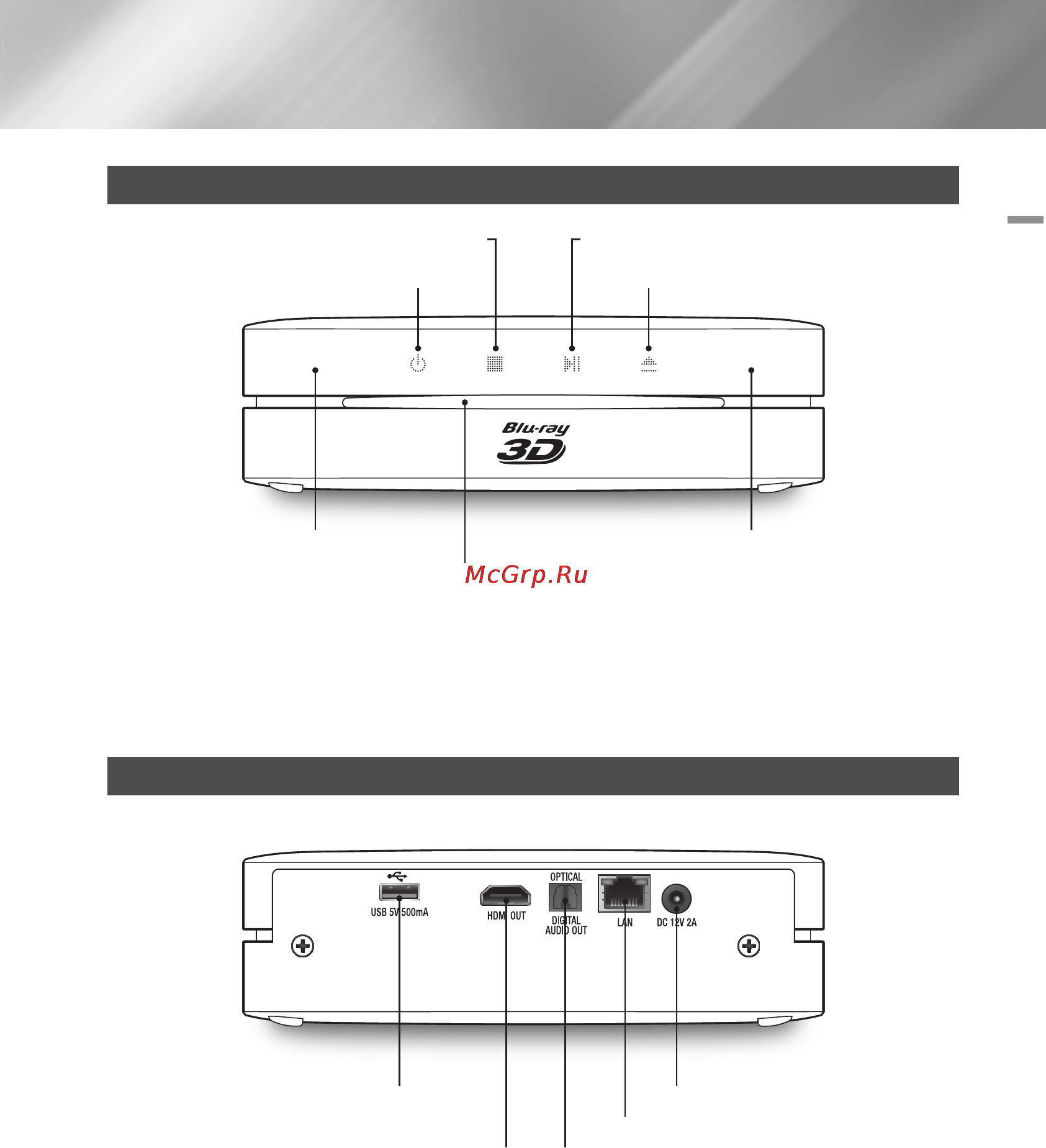 Samsung BD-ES6000 [129/174] Алдыңғы панель