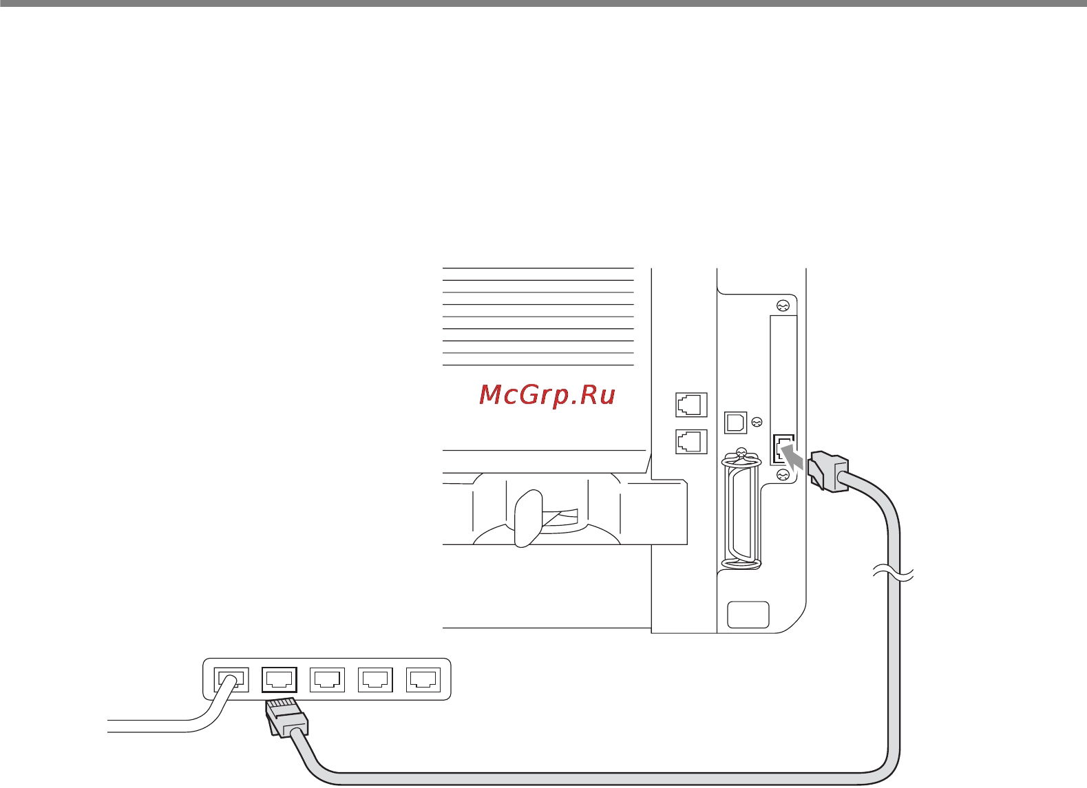 Brother NC-9100h [5/6] Step 2 connecting the nc 9100h to an unshielded twisted pair 10base t or 100base tx ethernet network