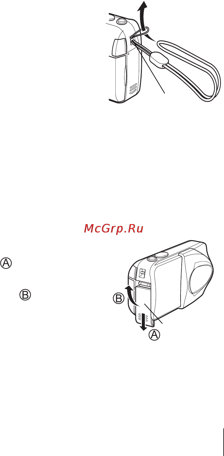Olympus D-580ZOOM [9/52] Установка батареек
