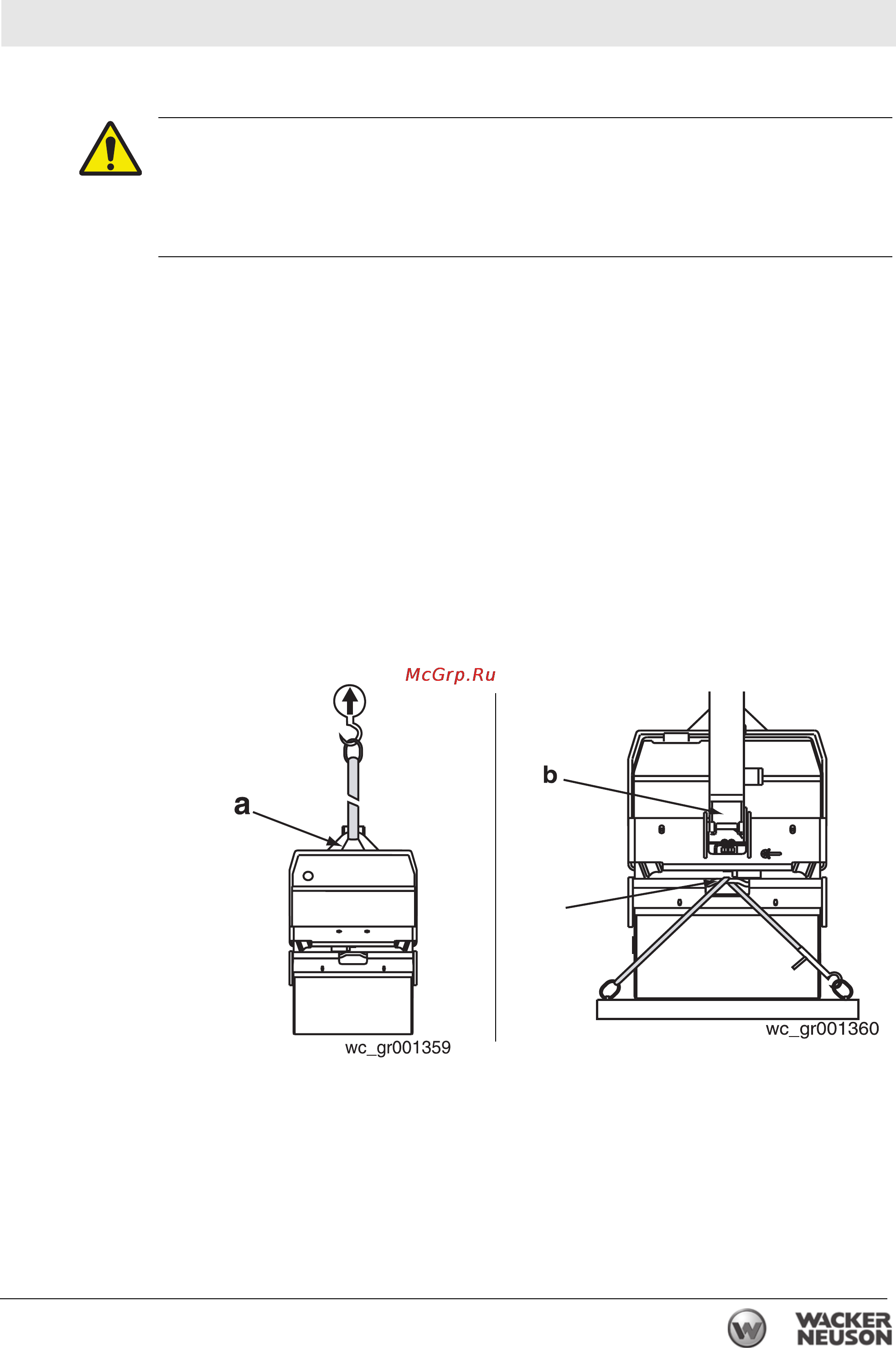Wacker Neuson RD 7H-S 0009487 [23/74] Подъем и транспортировка