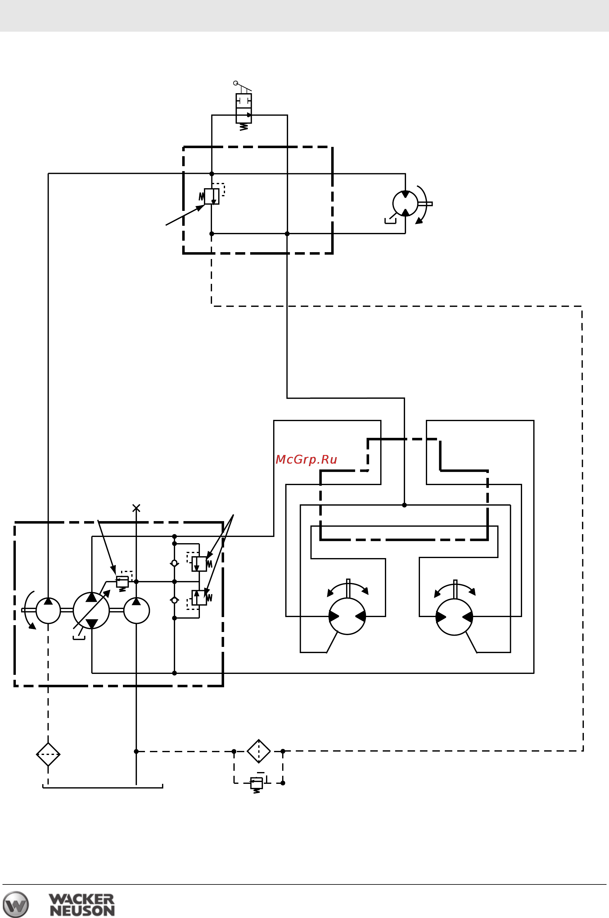 Wacker Neuson RD 7H-S 0009487 [64/74] Гидравлическая схема