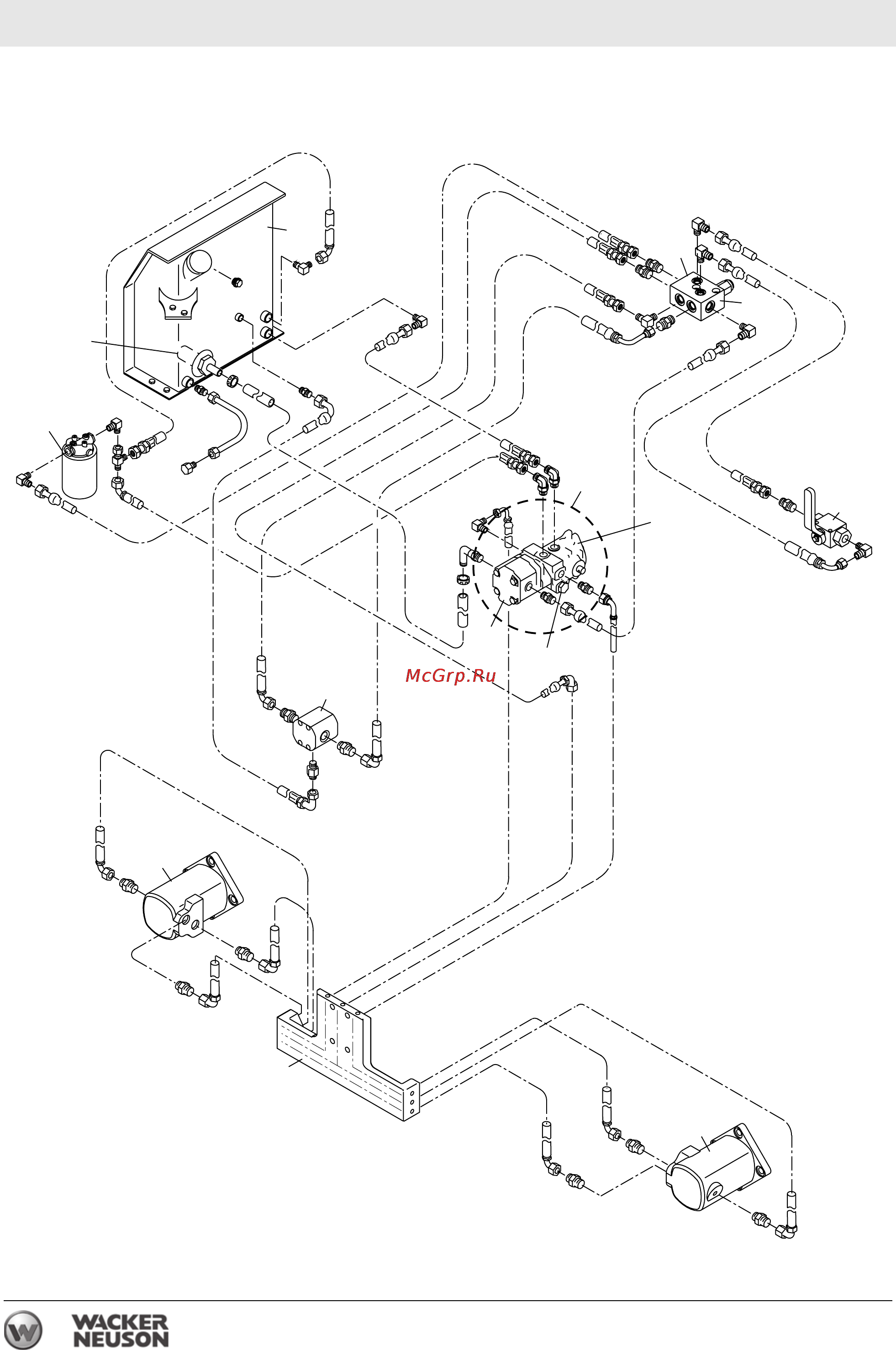 Wacker Neuson RD 7H-S 0009487 [66/74] Гидросхема