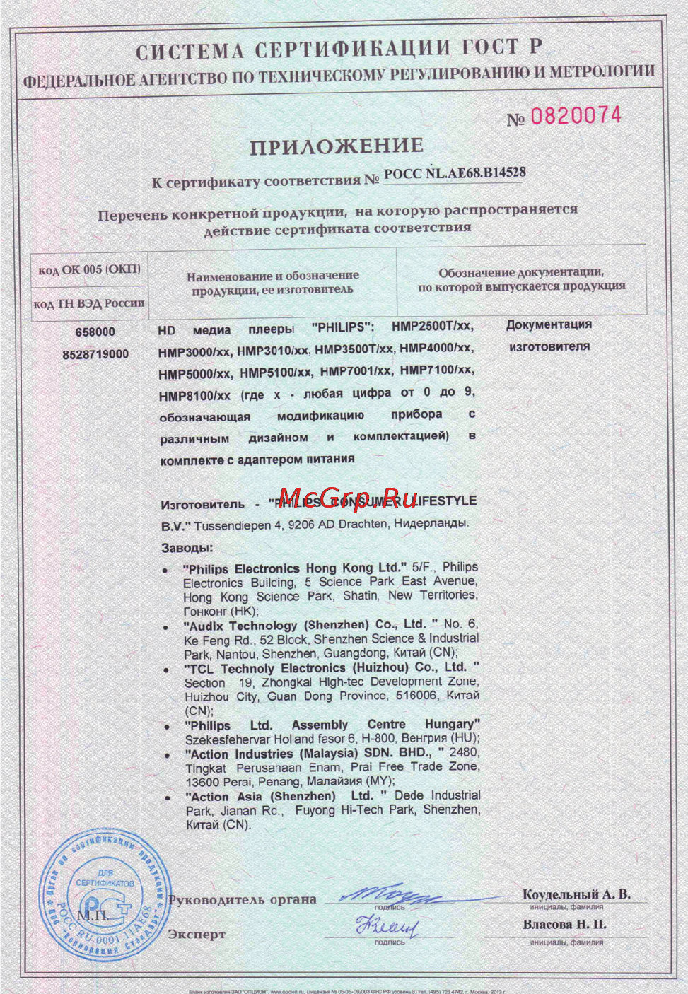 Philips HMP7100 Инструкция по эксплуатации онлайн [42/44] 25914