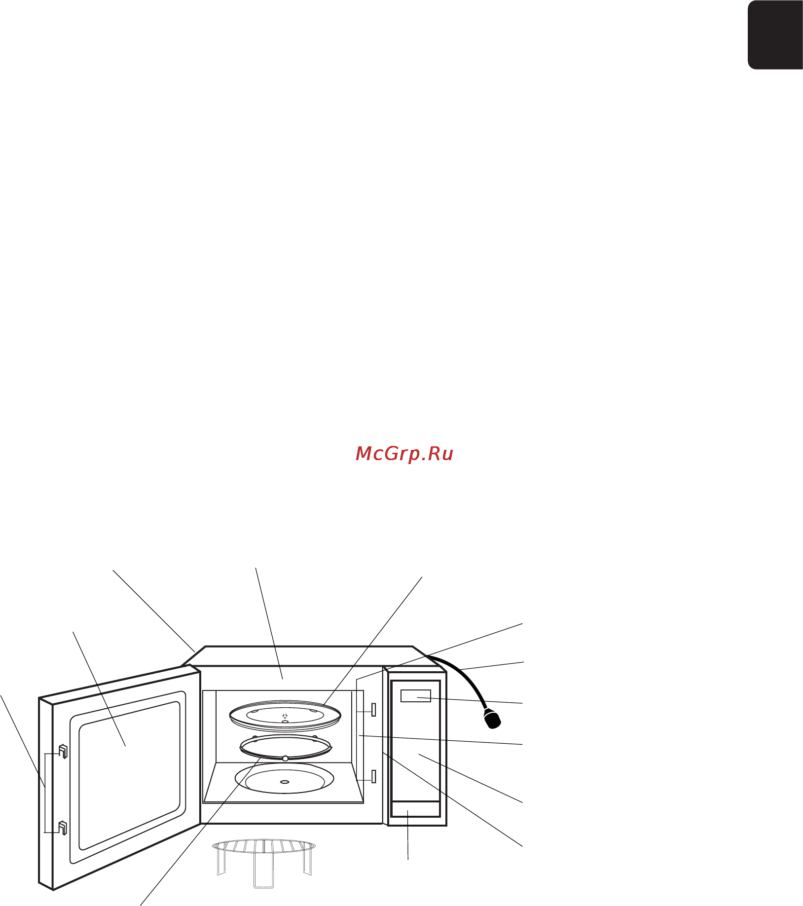 Panasonic NN-GM230 [11/109] Parts of your oven