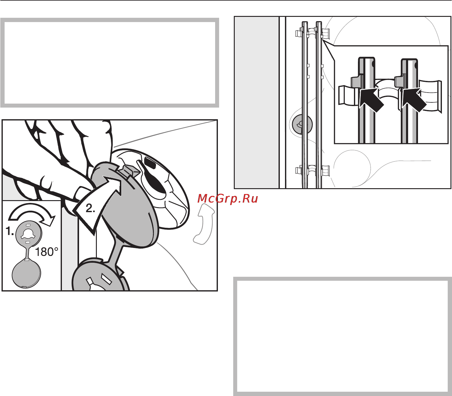Miele W 6746 WPS [58/80] Óñòàíîâêà òðàíñïîðòèðîâî íîãî êðåïëåíèÿ 58