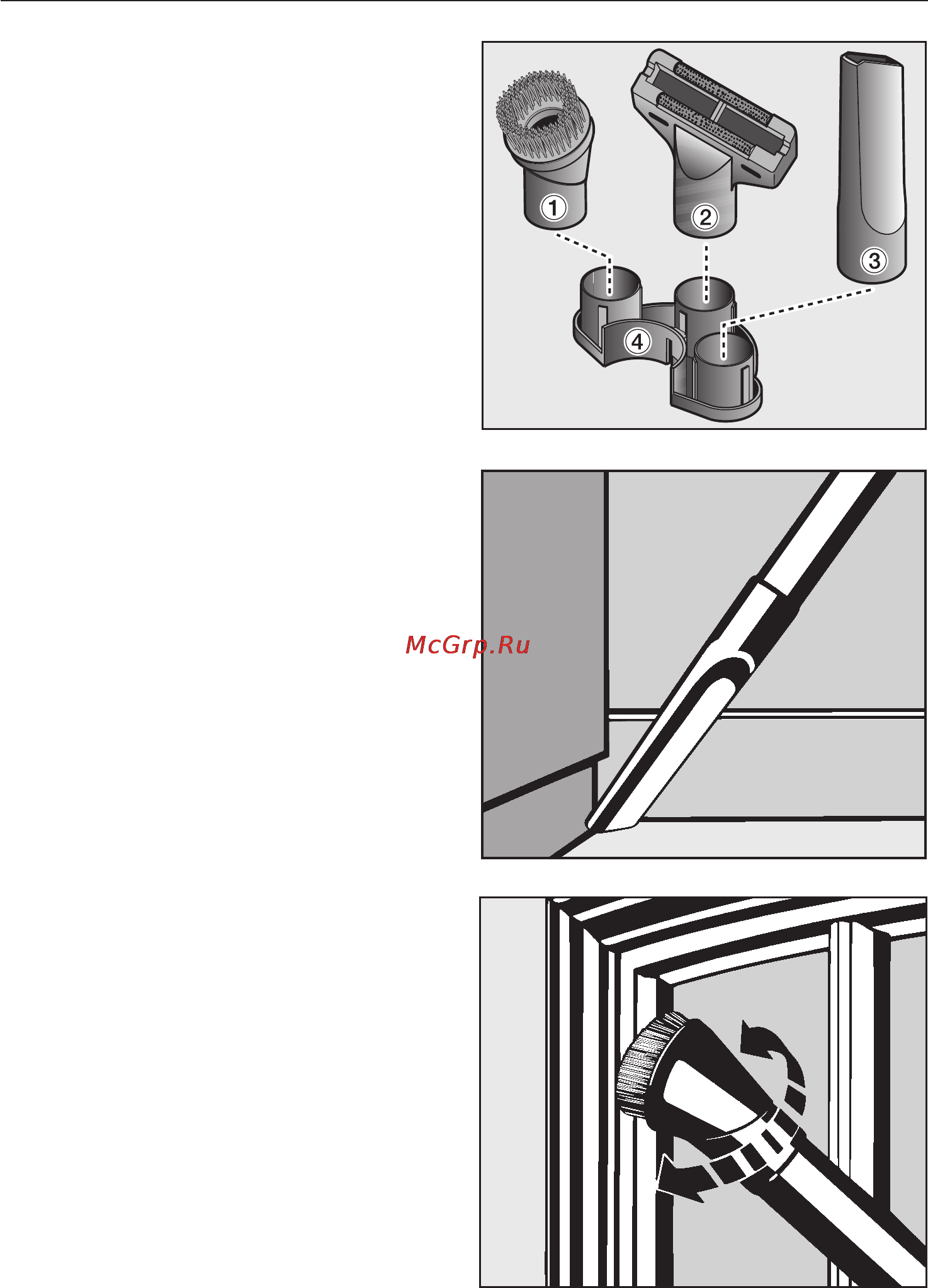Miele S 4212 Graphite [13/44] Èñïîëüçîâàíèå ïðèíàäëåæíîñòåé 13